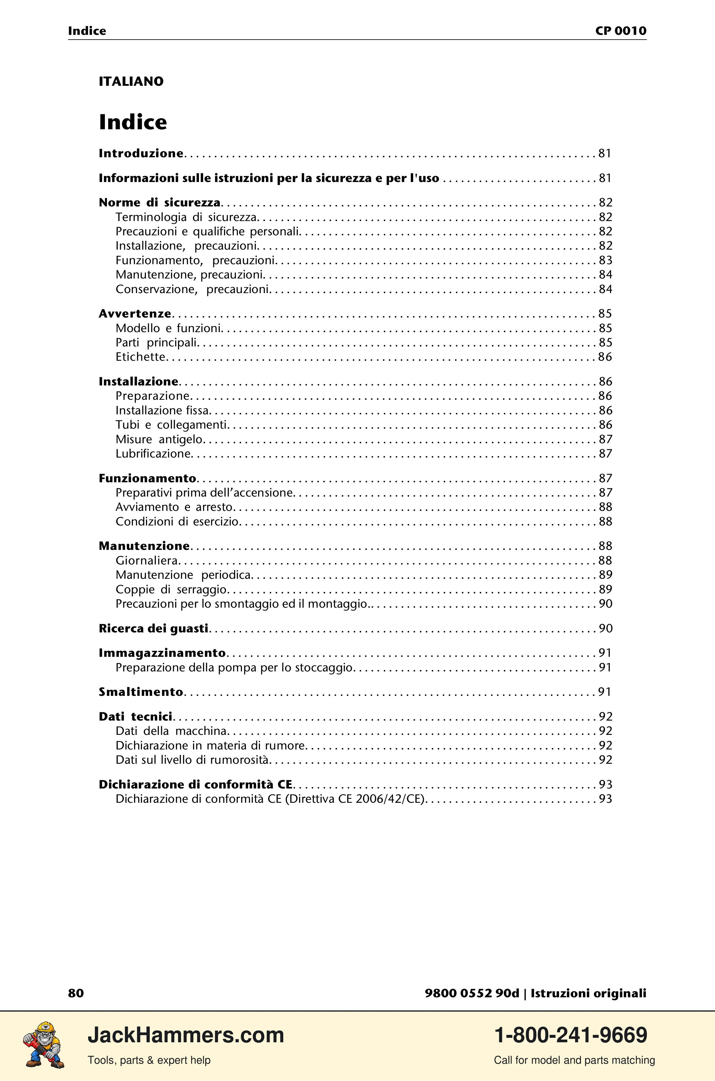 Chicago Pneumatic CP 0010 PDF page 80 of 112