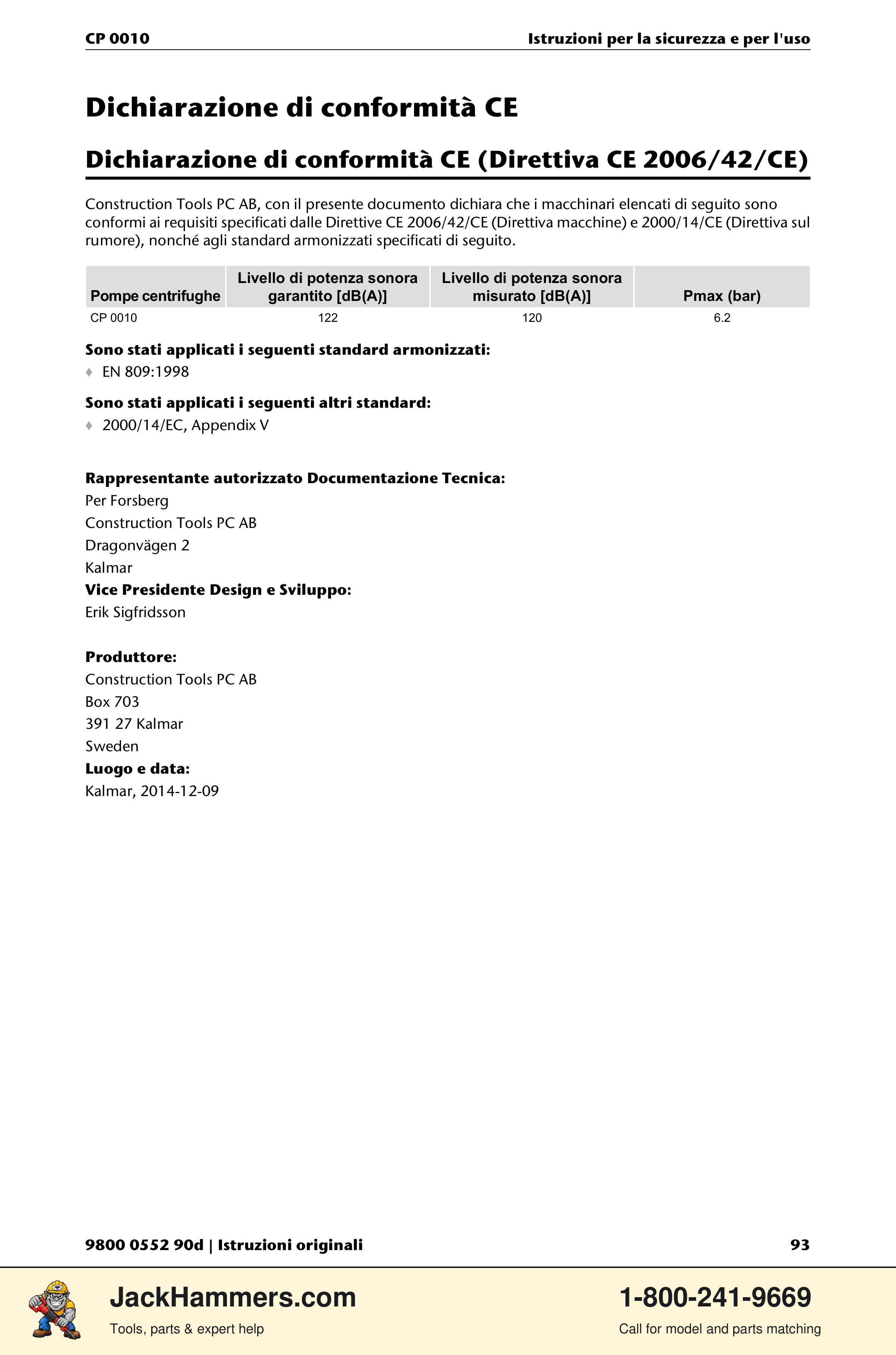Chicago Pneumatic CP 0010 PDF page 93 of 112