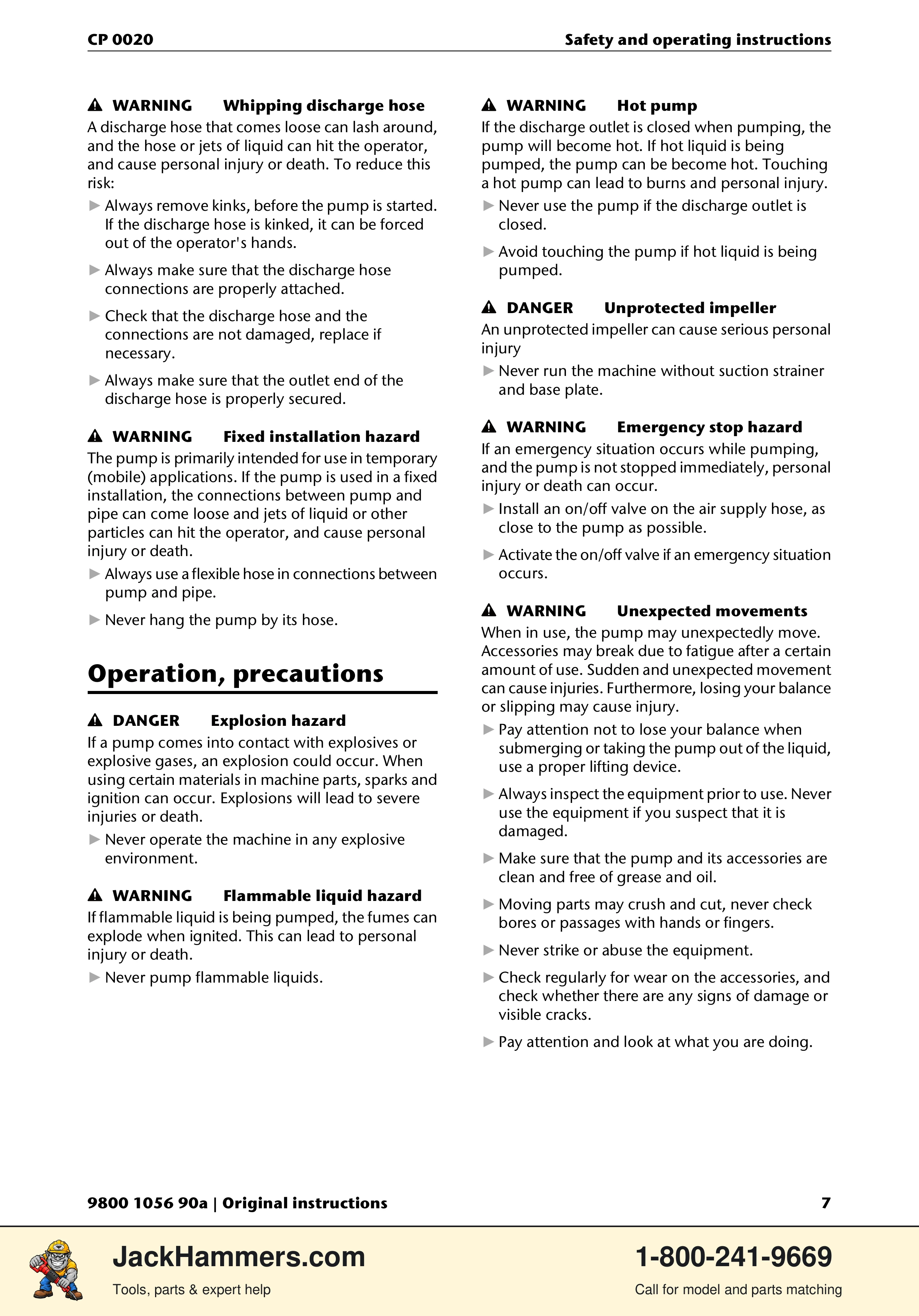 Chicago Pneumatic CP 0020 PDF page 7 of 112