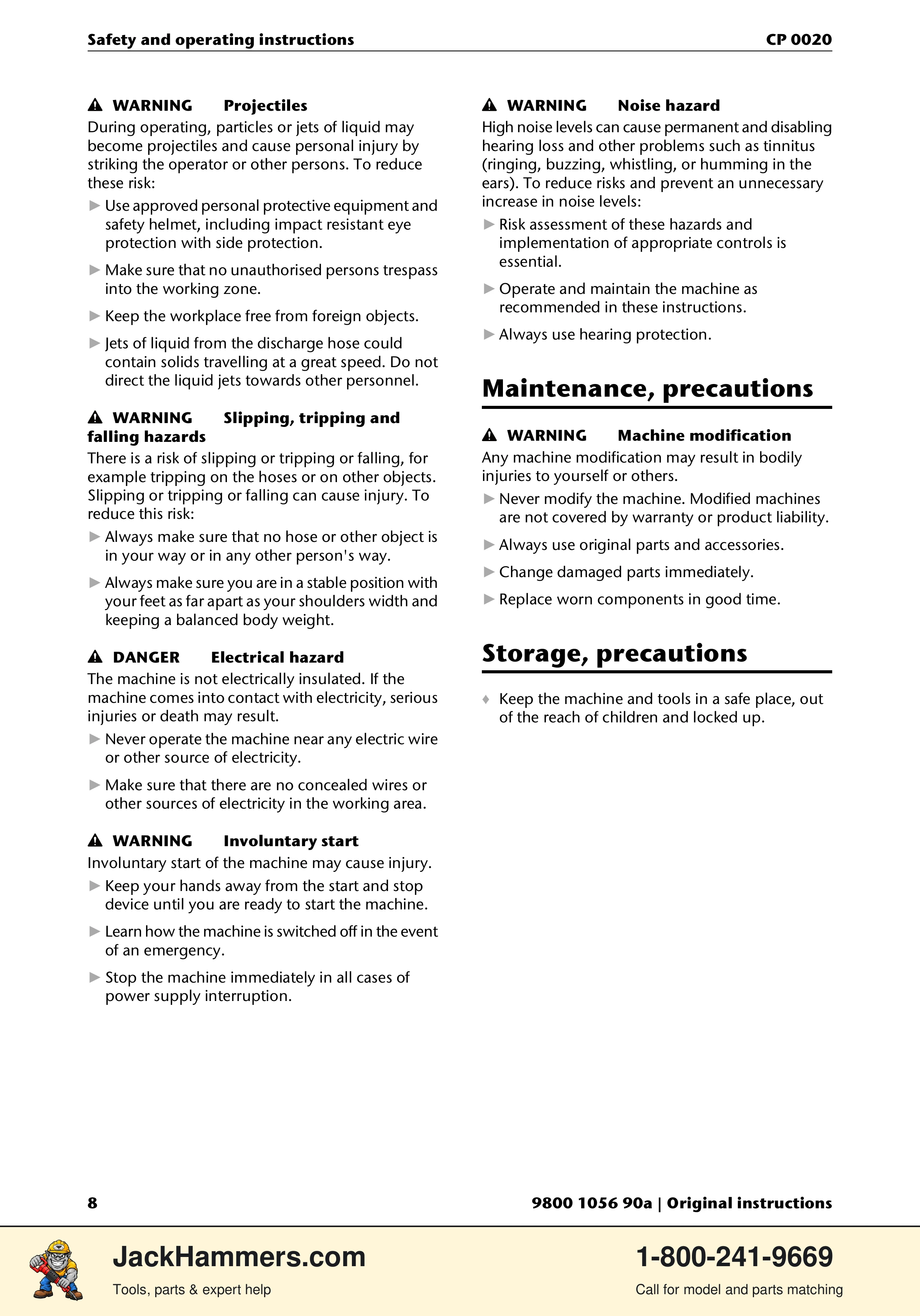 Chicago Pneumatic CP 0020 PDF page 8 of 112