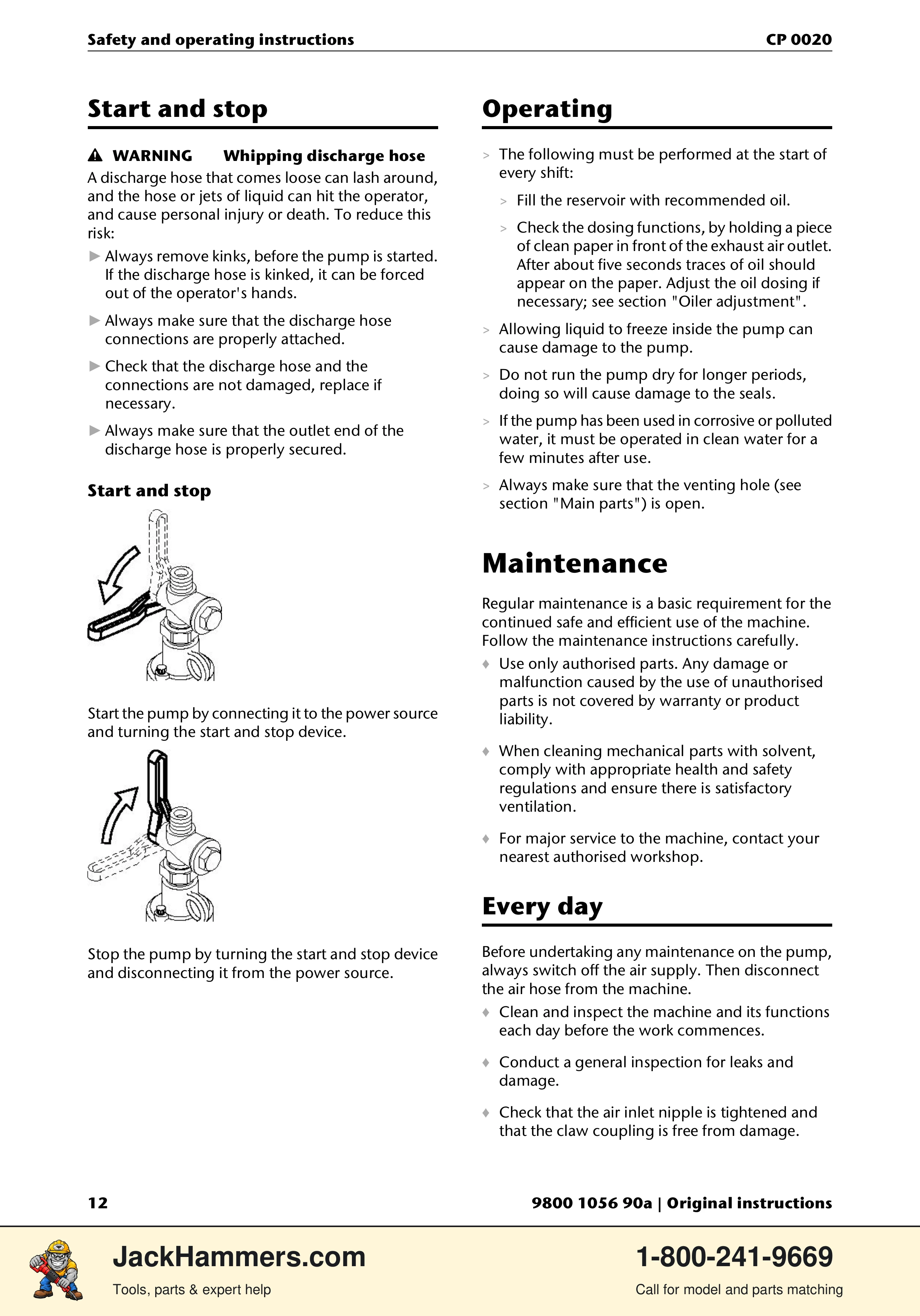 Chicago Pneumatic CP 0020 PDF page 12 of 112