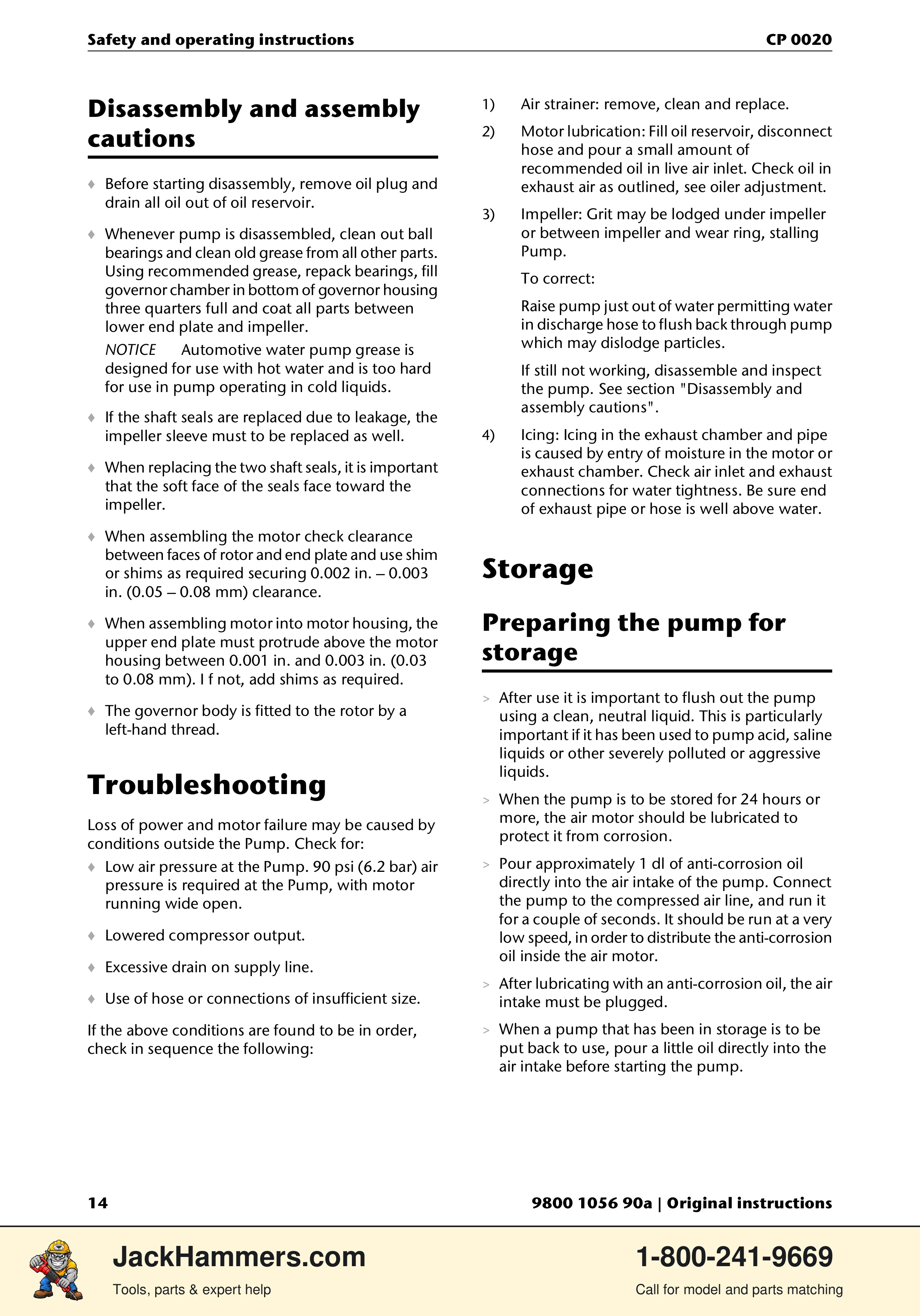 Chicago Pneumatic CP 0020 PDF page 14 of 112