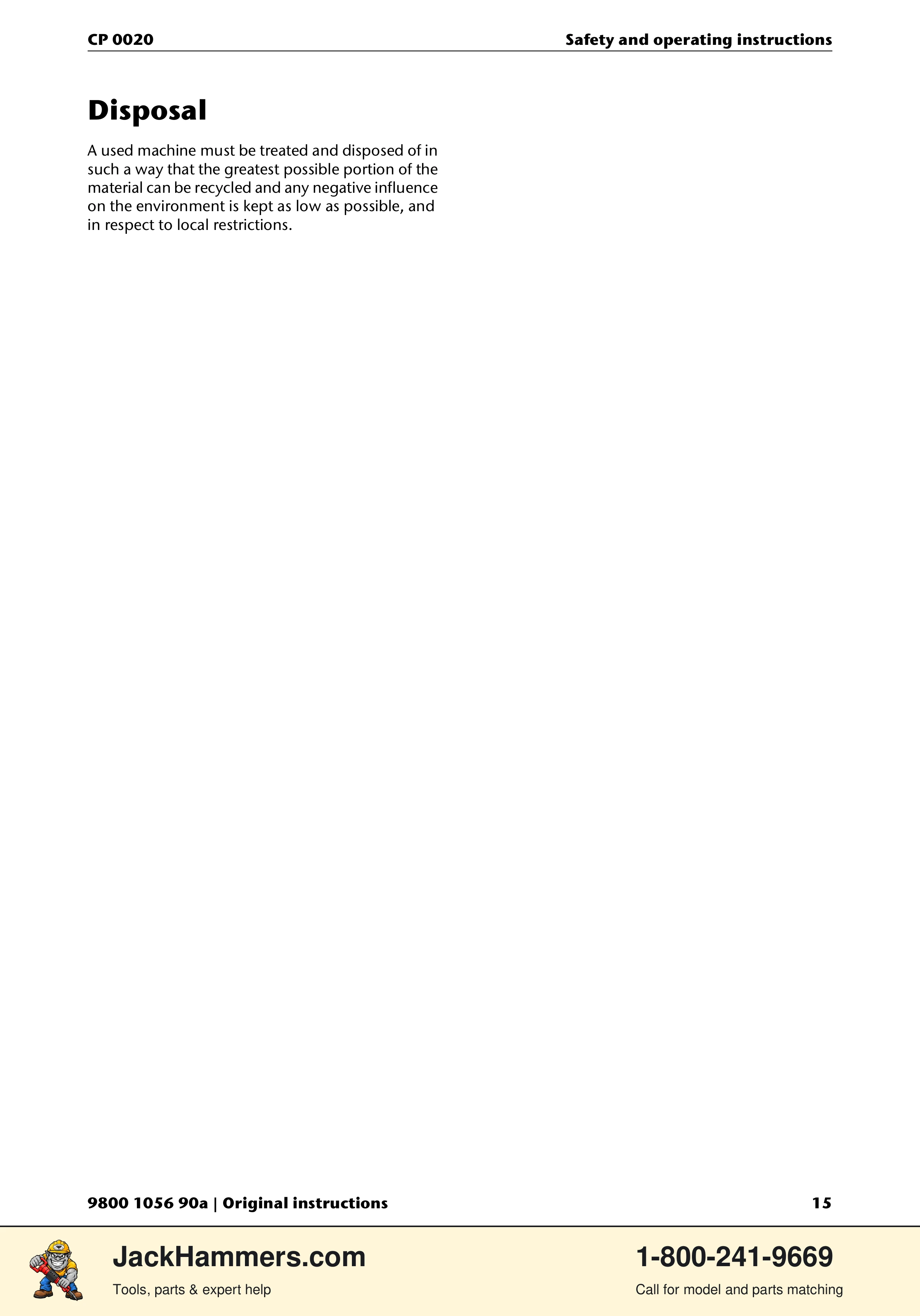 Chicago Pneumatic CP 0020 PDF page 15 of 112