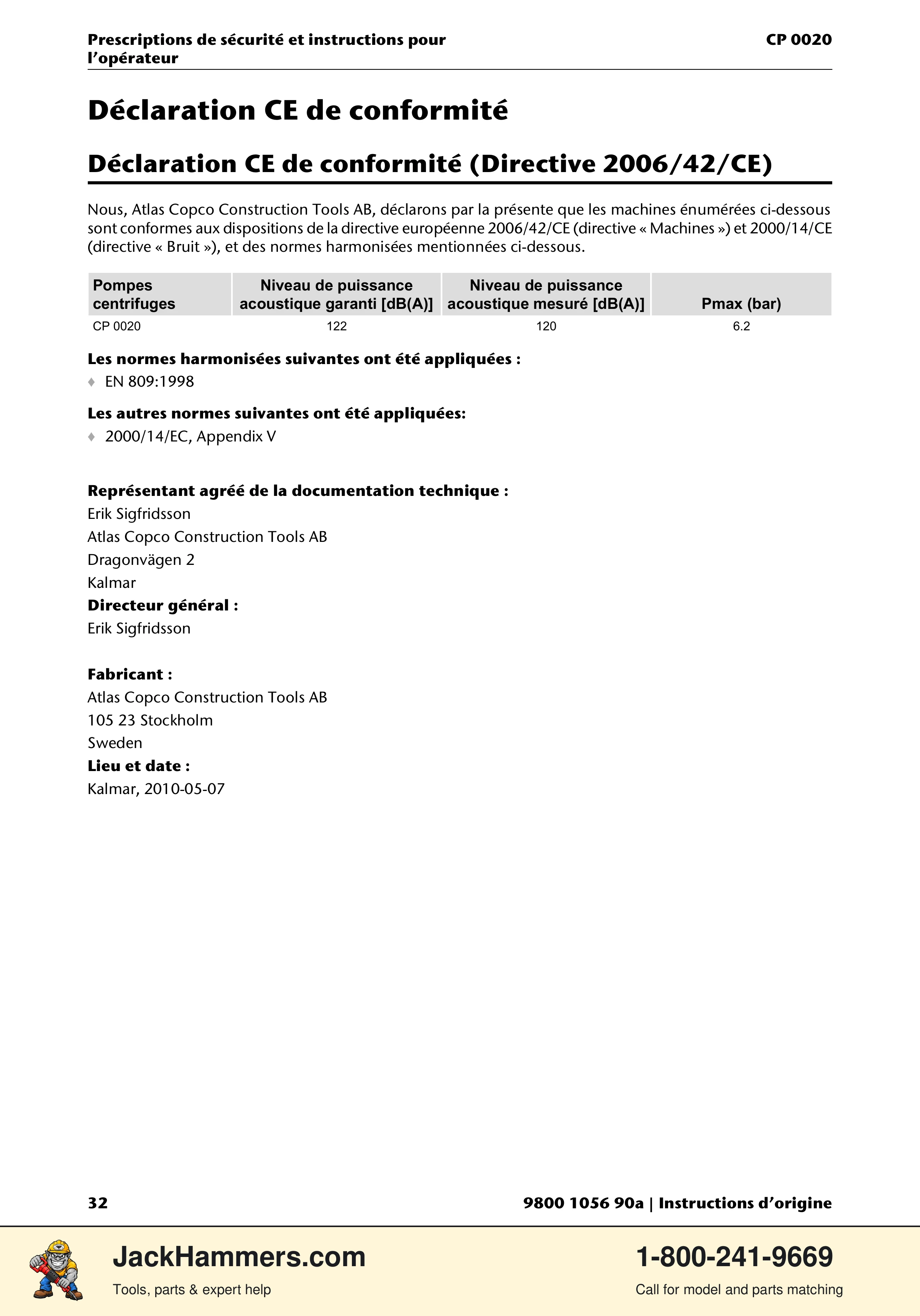 Chicago Pneumatic CP 0020 PDF page 32 of 112