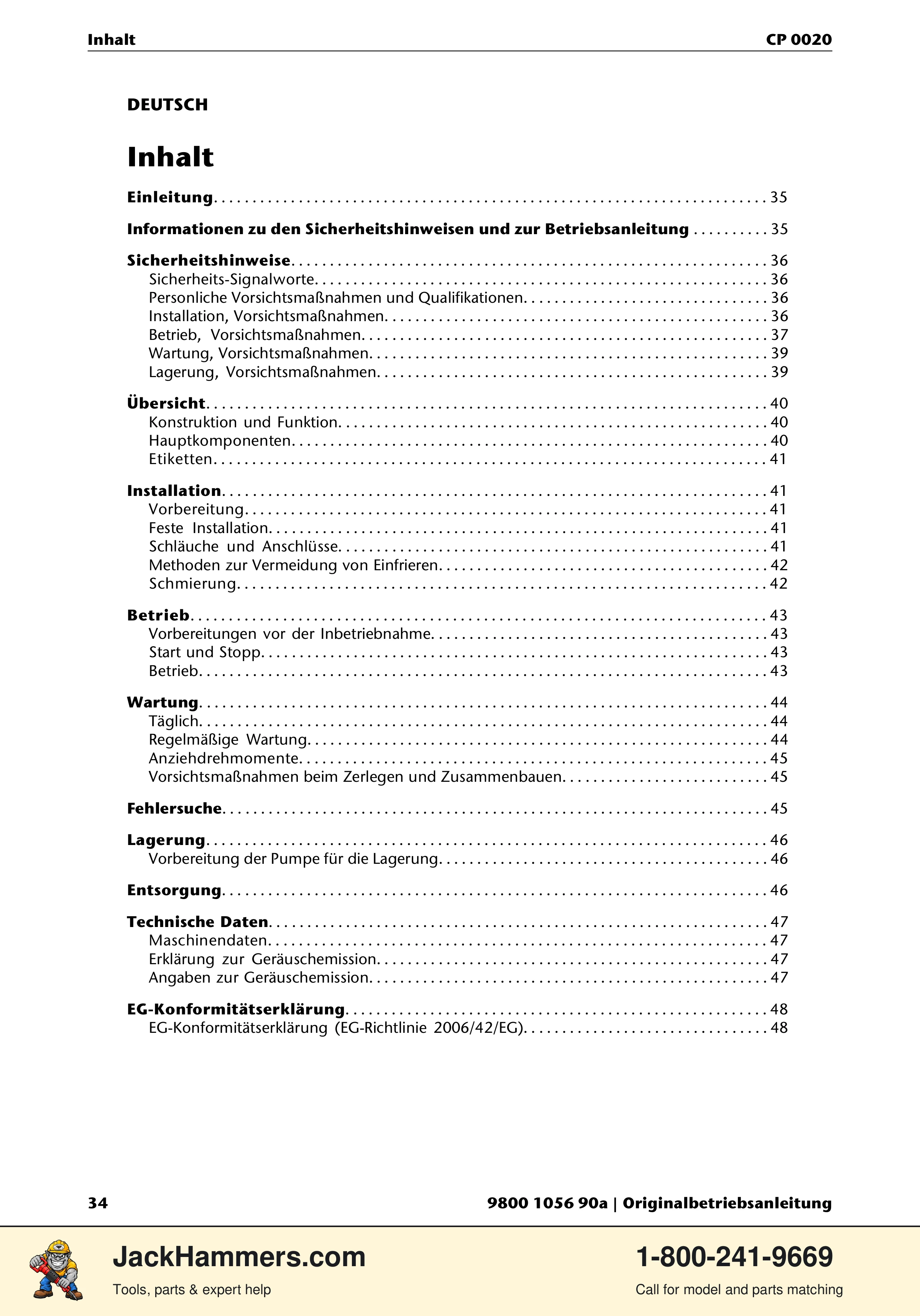 Chicago Pneumatic CP 0020 PDF page 34 of 112