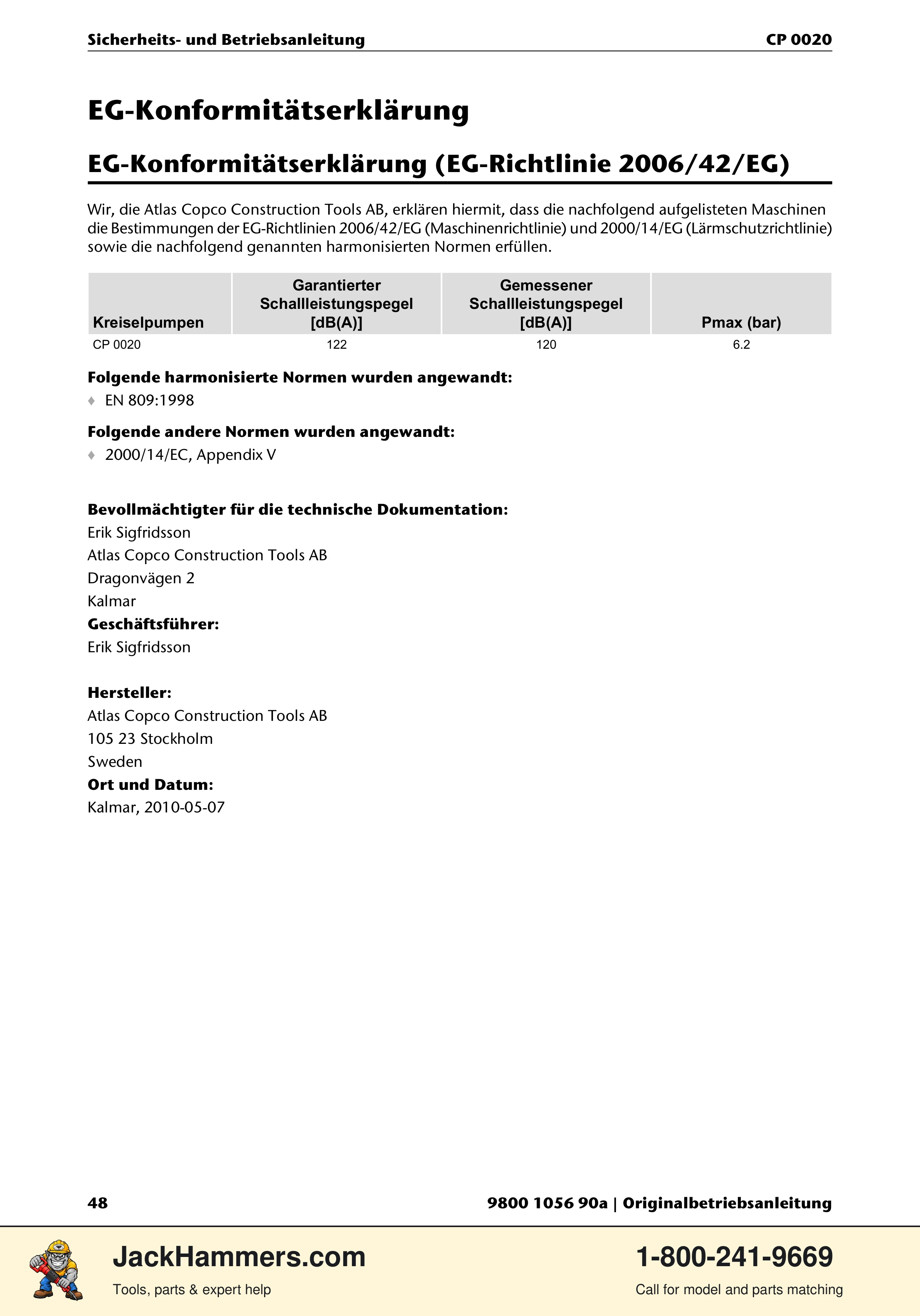 Chicago Pneumatic CP 0020 PDF page 48 of 112