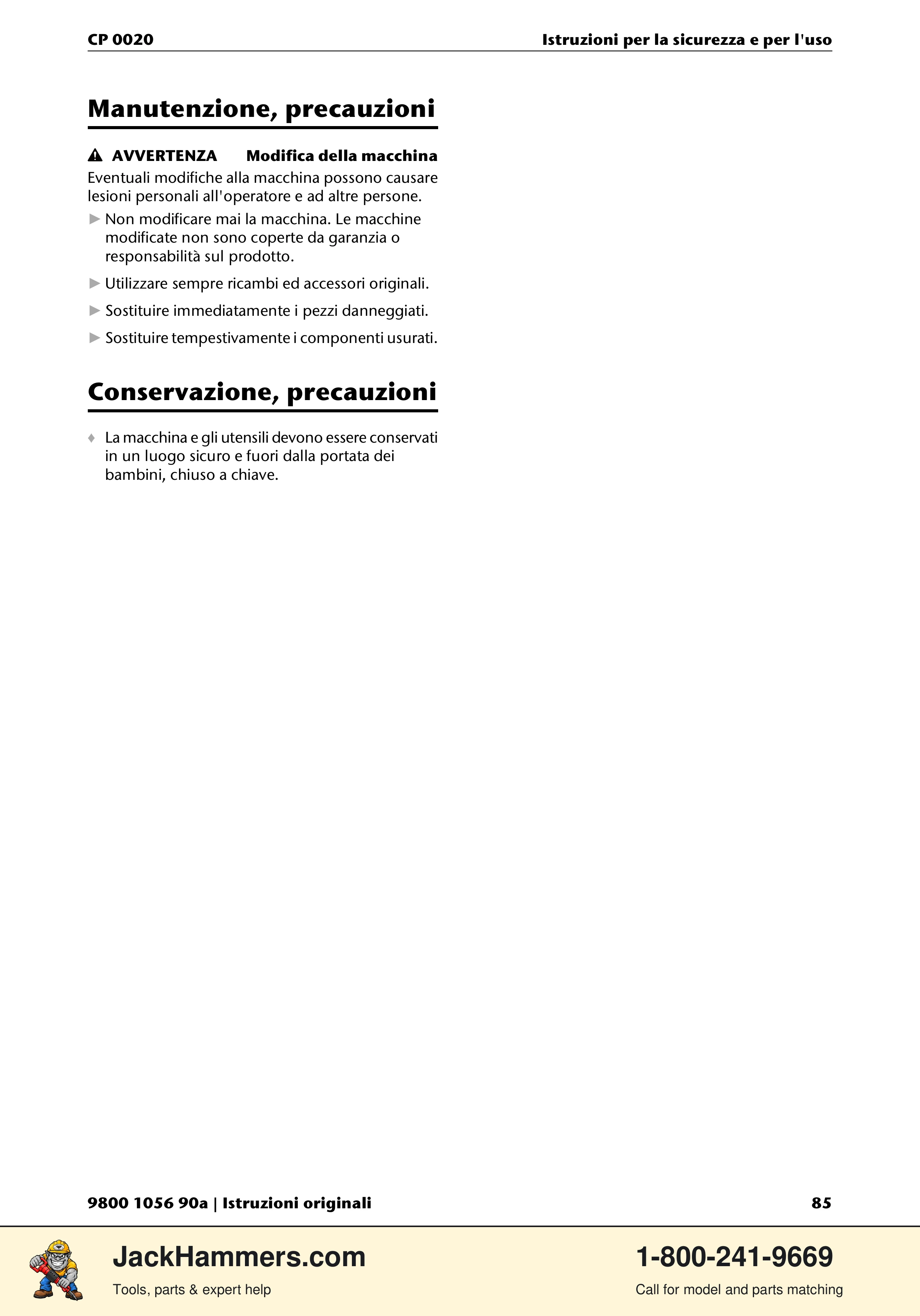 Chicago Pneumatic CP 0020 PDF page 85 of 112