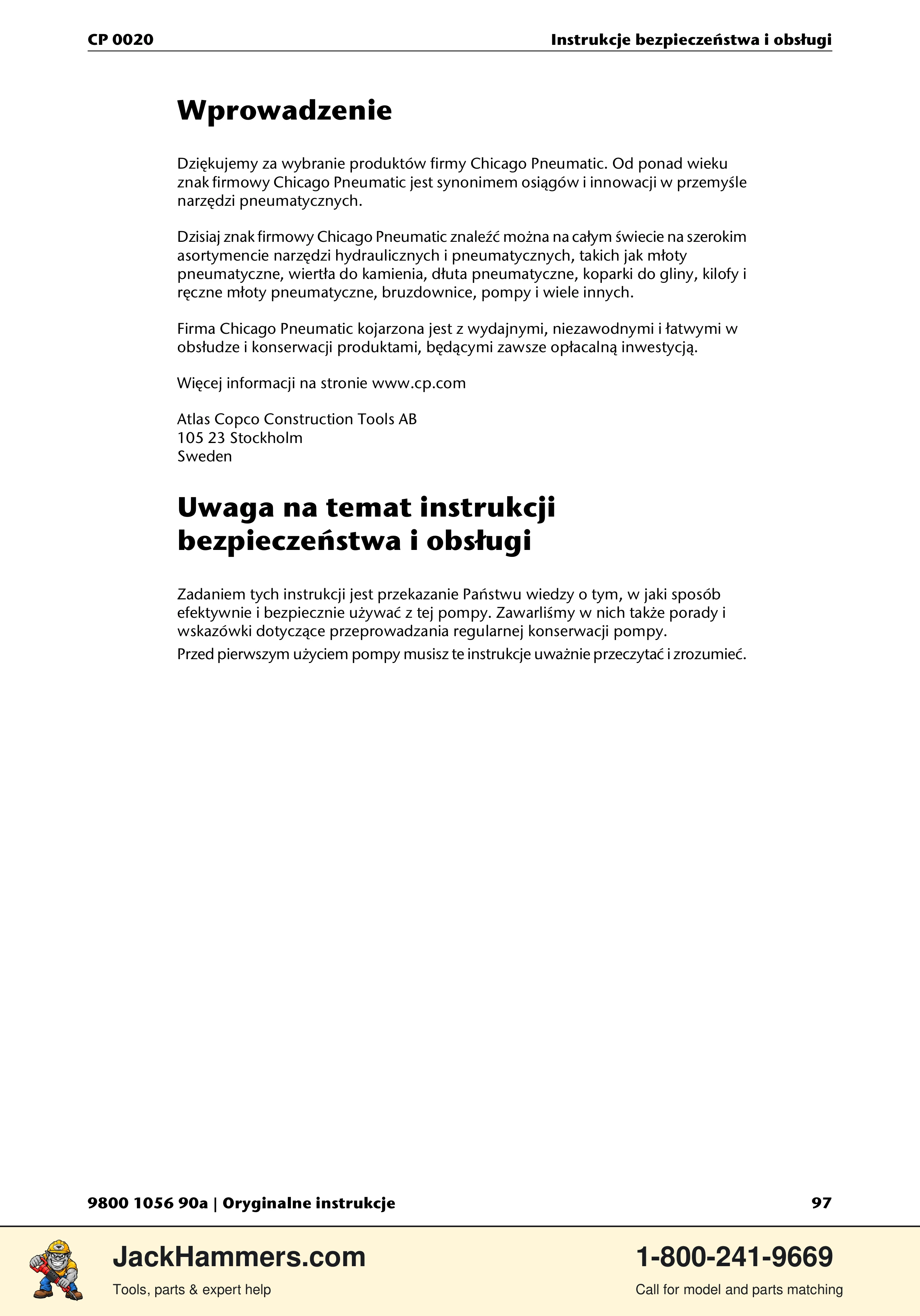 Chicago Pneumatic CP 0020 PDF page 97 of 112