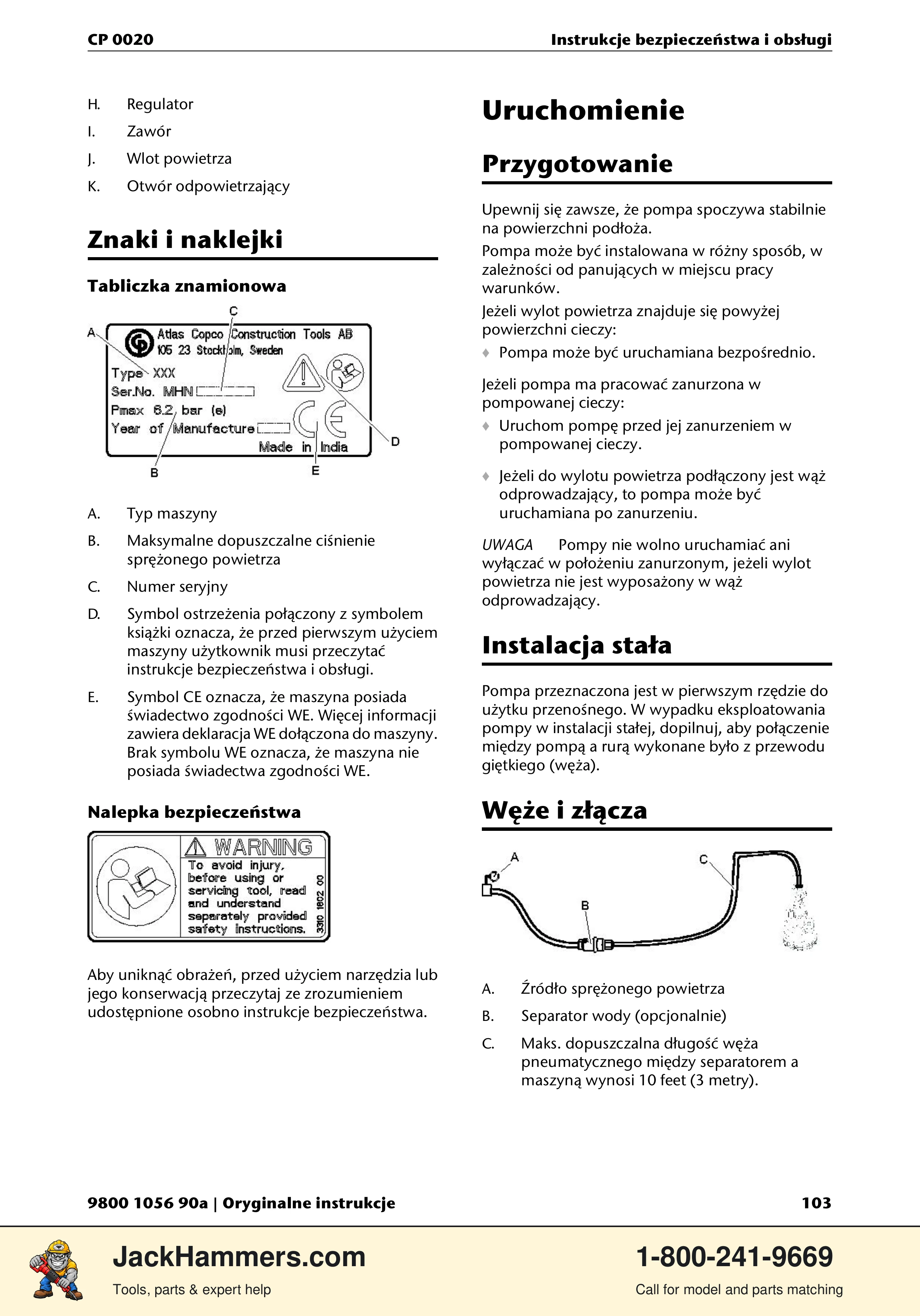 Chicago Pneumatic CP 0020 PDF page 103 of 112