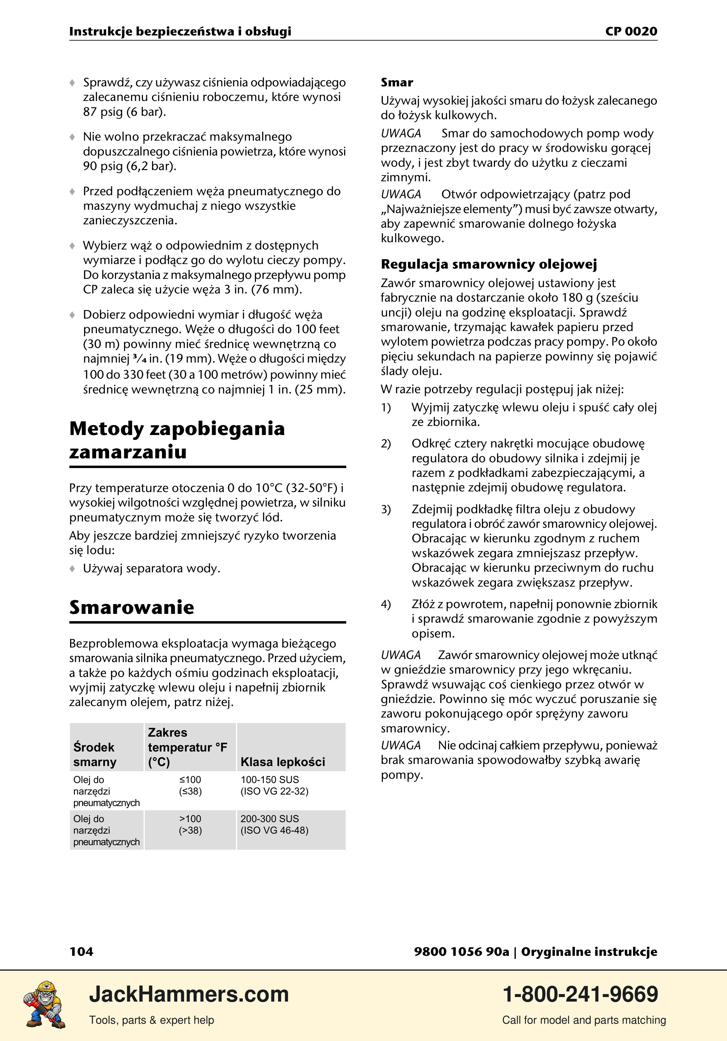 Chicago Pneumatic CP 0020 PDF page 104 of 112