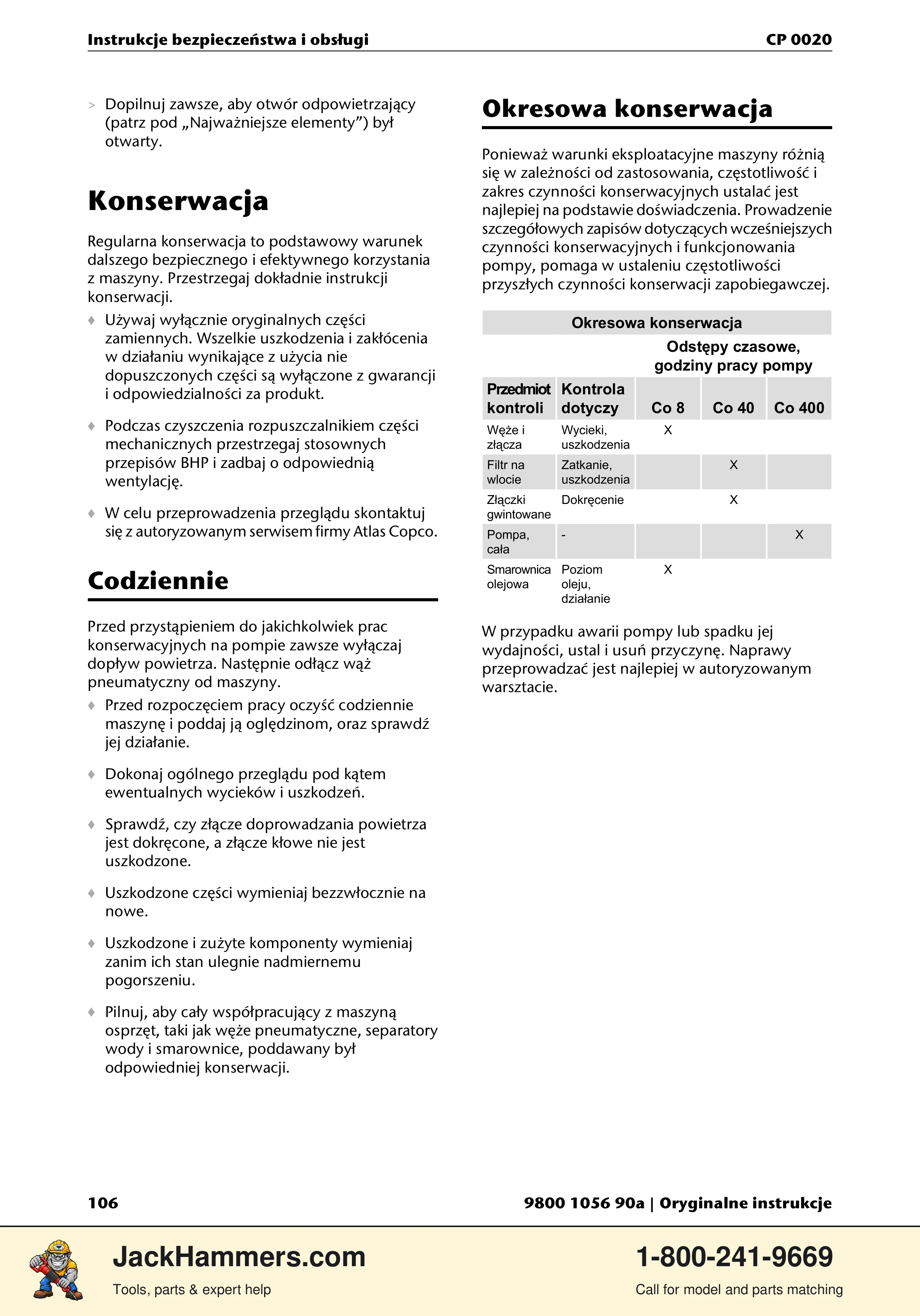 Chicago Pneumatic CP 0020 PDF page 106 of 112