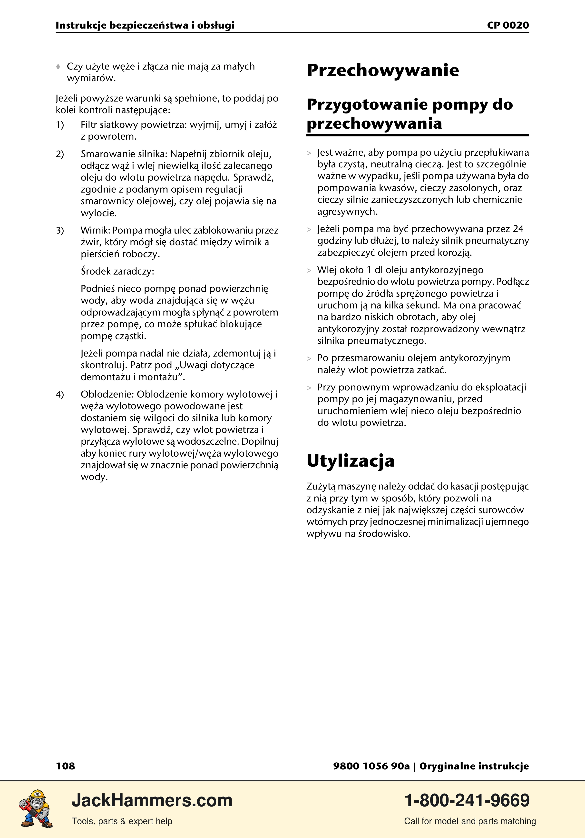 Chicago Pneumatic CP 0020 PDF page 108 of 112