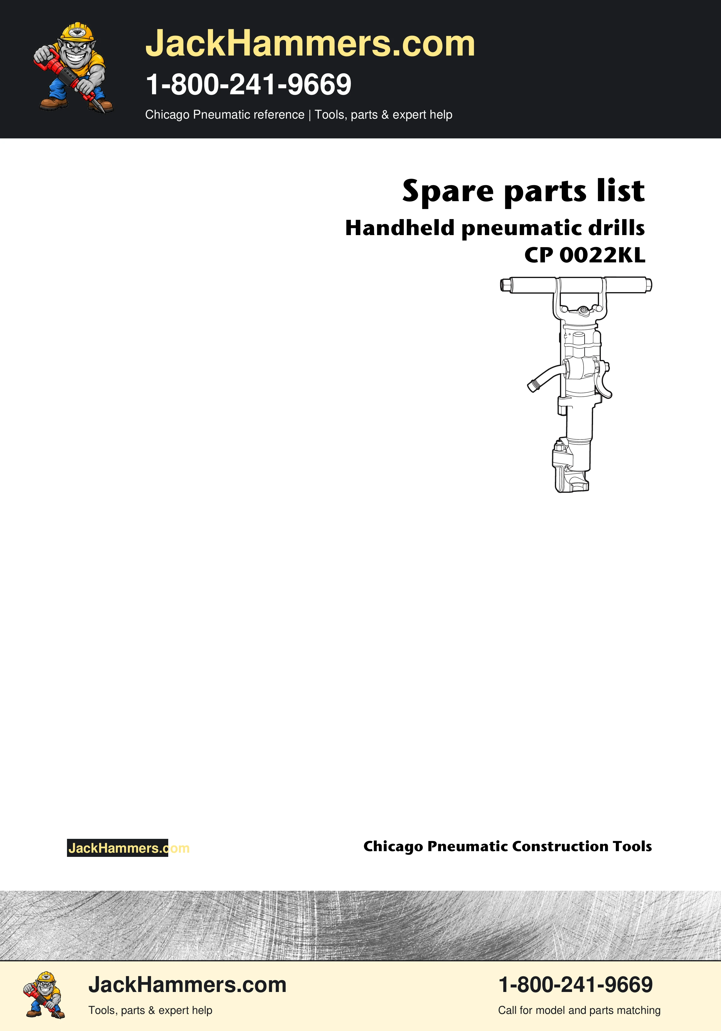 Chicago Pneumatic 0022 Series PDF page 1 of 12