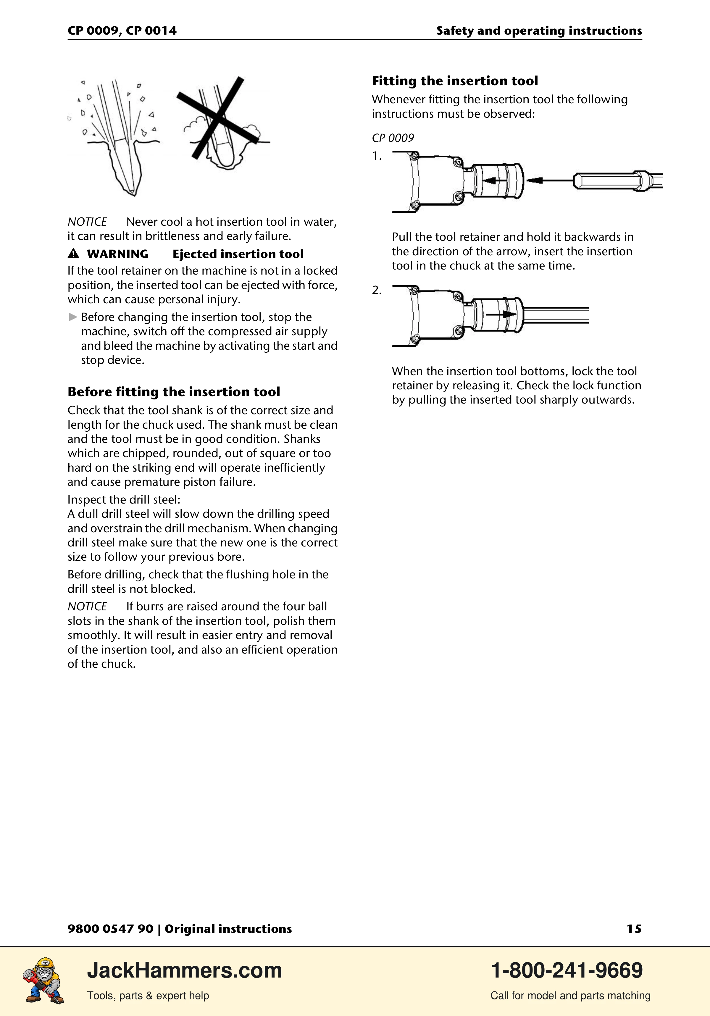 Chicago Pneumatic 0009 Series / 0014 Series PDF page 15 of 260