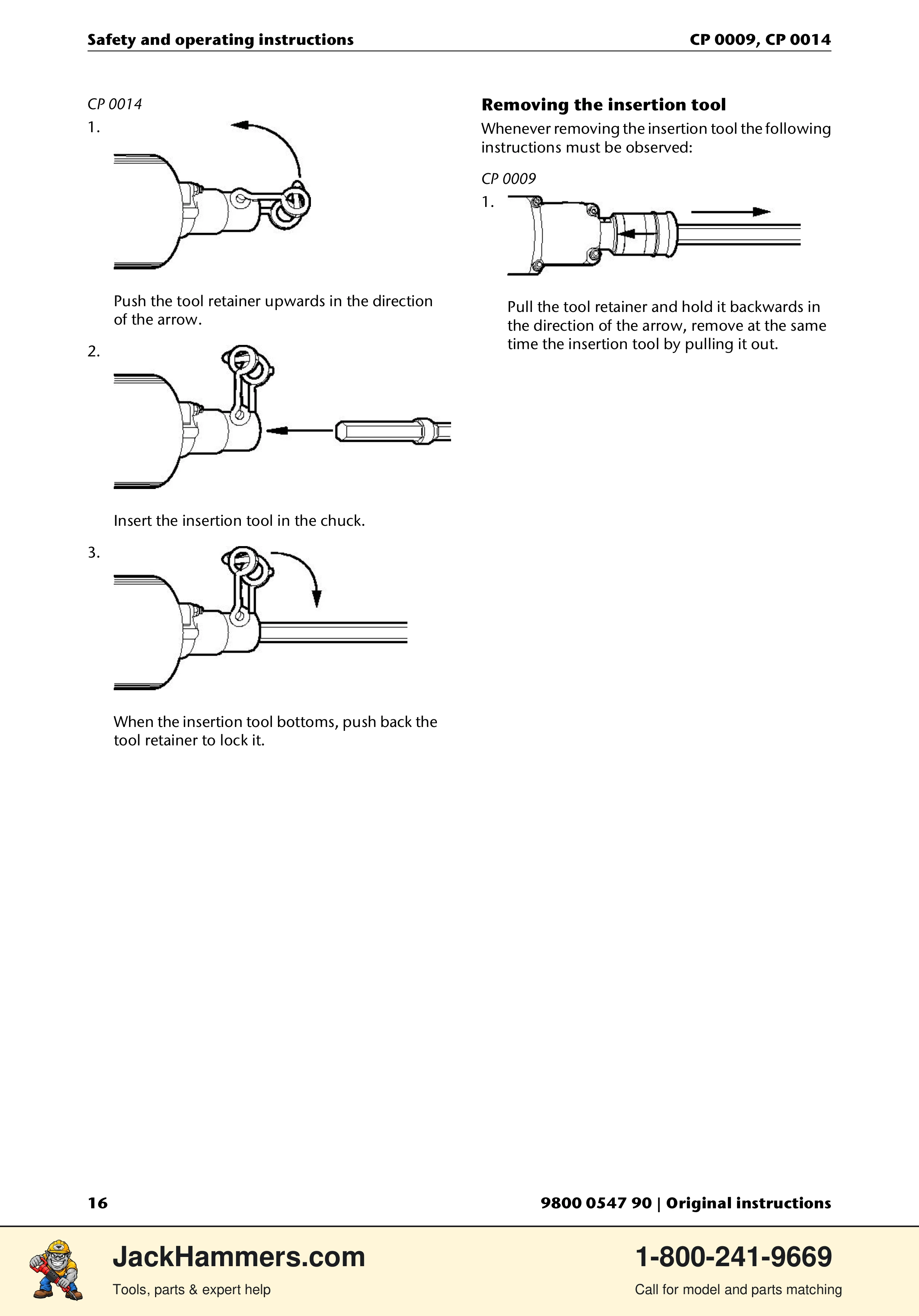 Chicago Pneumatic 0009 Series / 0014 Series PDF page 16 of 260