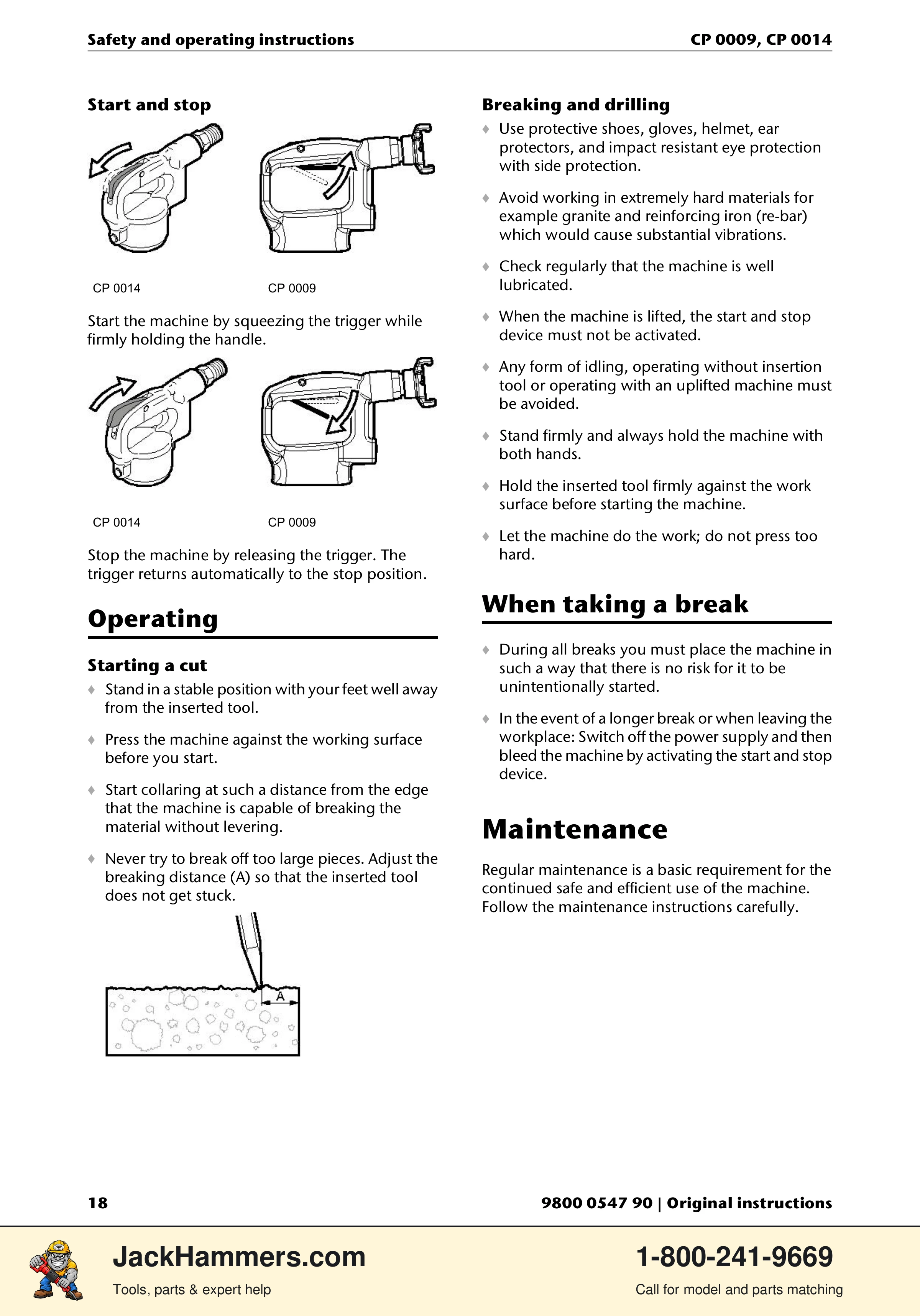 Chicago Pneumatic 0009 Series / 0014 Series PDF page 18 of 260