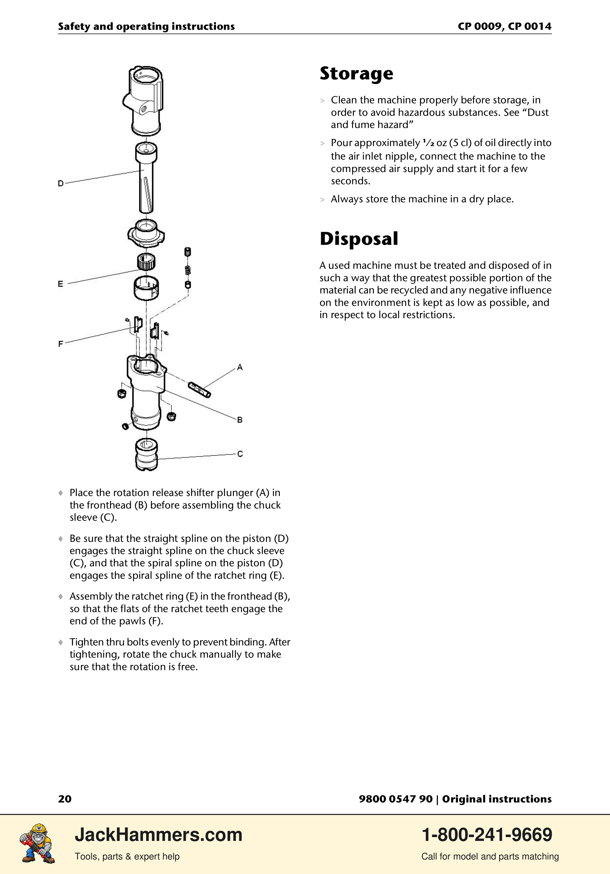 Chicago Pneumatic 0009 Series / 0014 Series PDF page 20 of 260