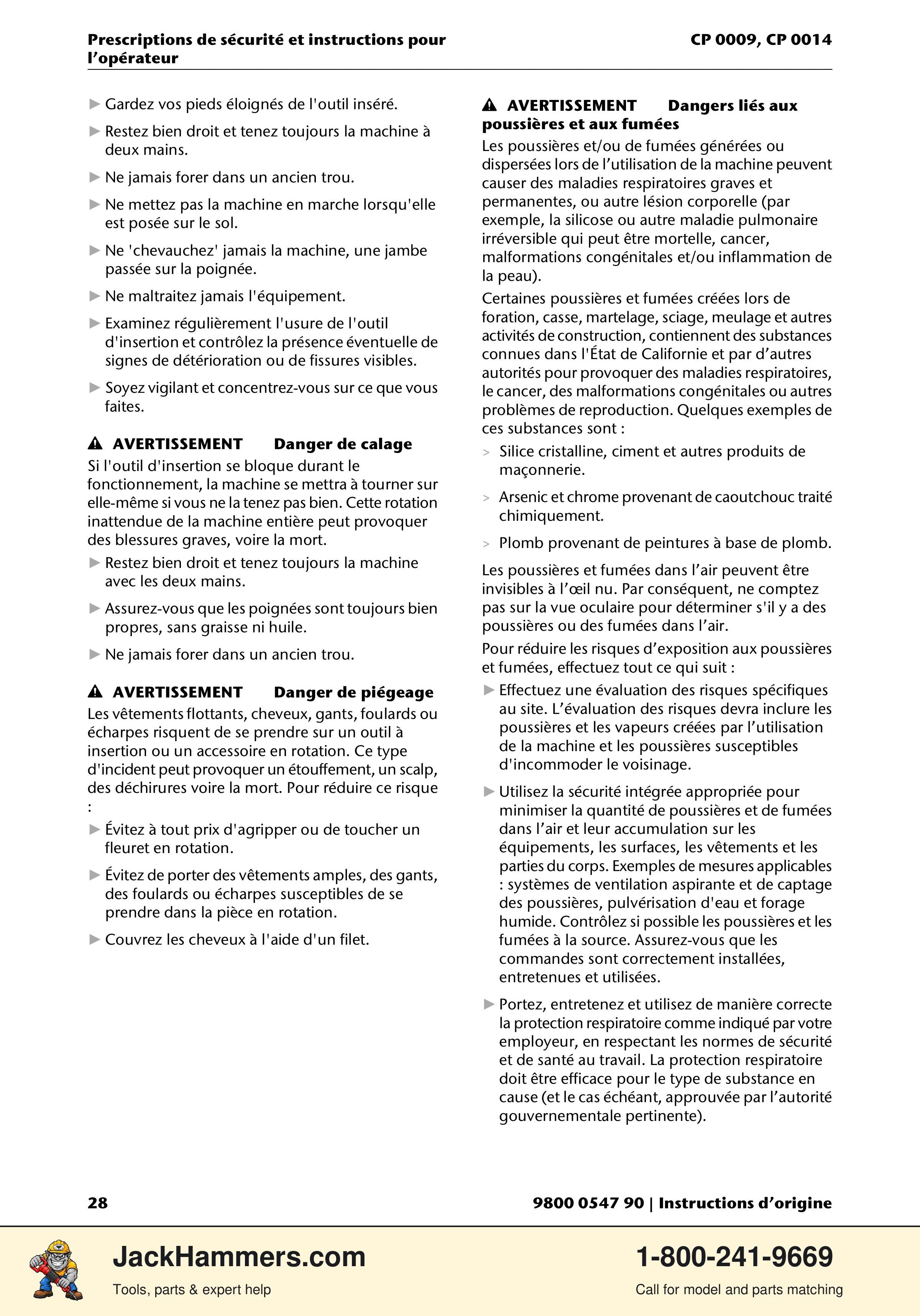 Chicago Pneumatic 0009 Series / 0014 Series PDF page 28 of 260