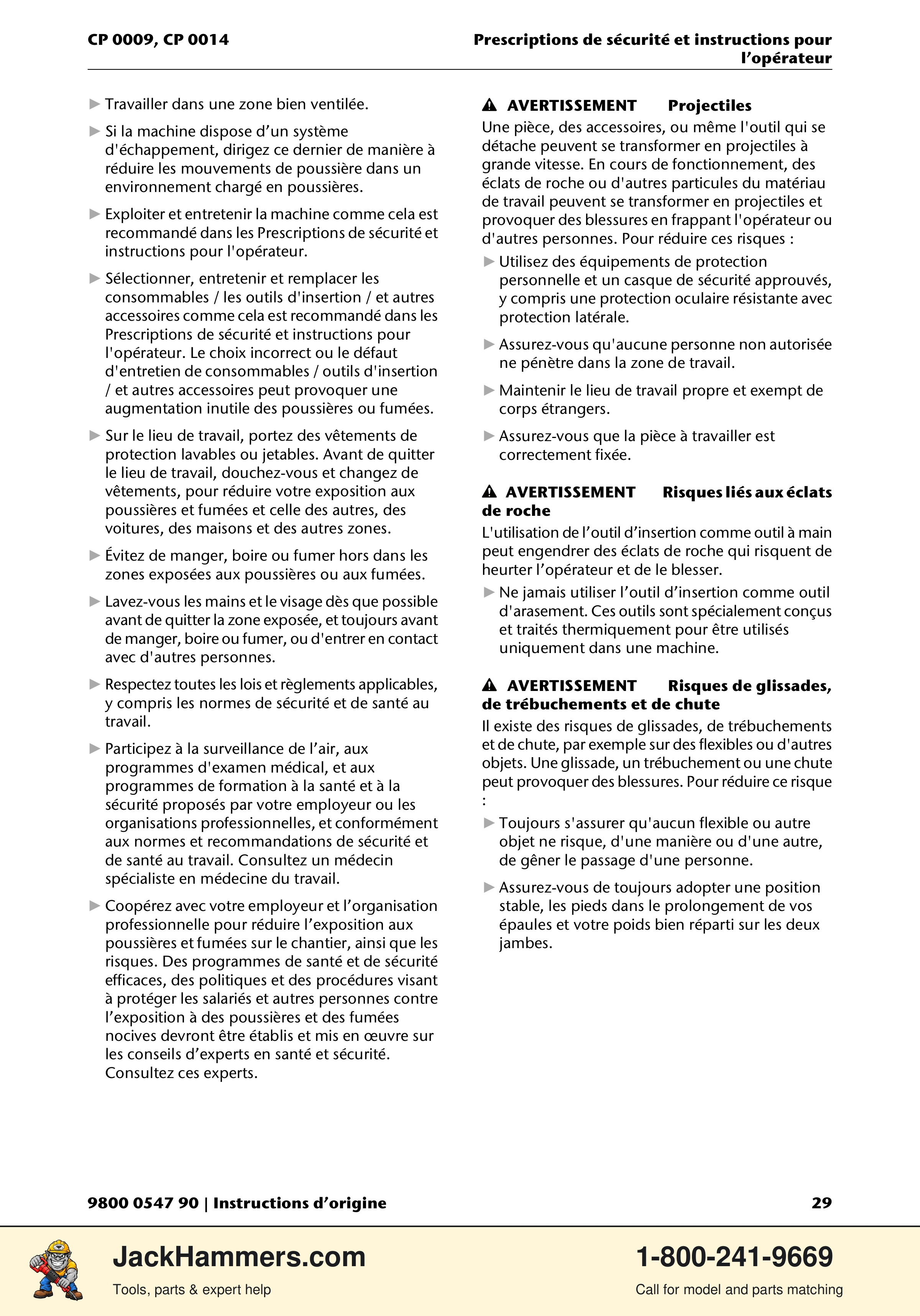 Chicago Pneumatic 0009 Series / 0014 Series PDF page 29 of 260
