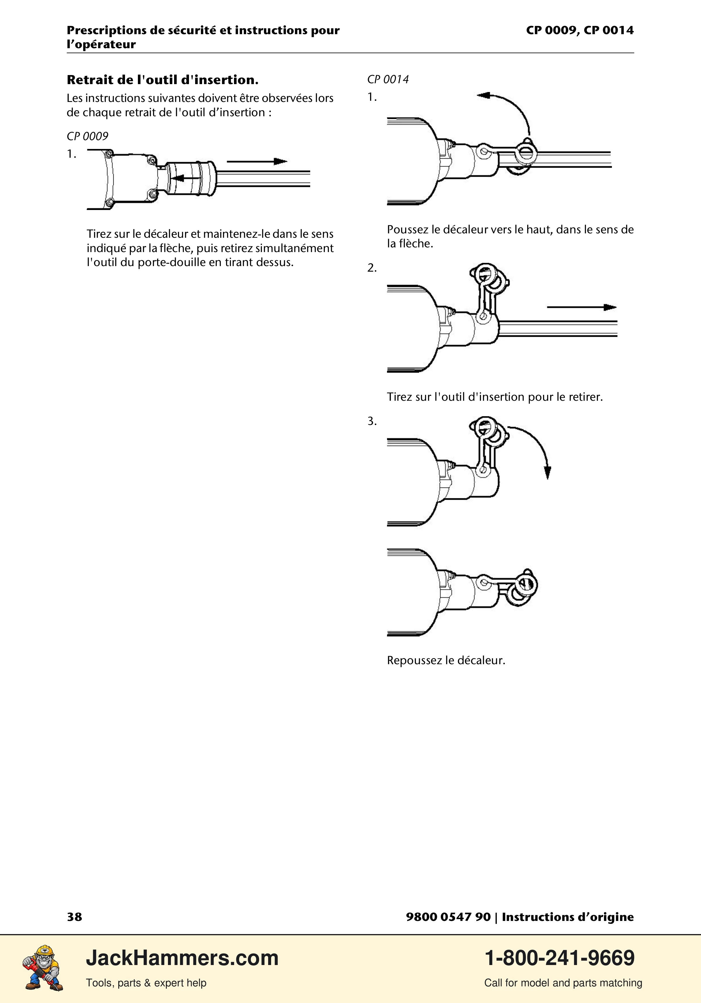 Chicago Pneumatic 0009 Series / 0014 Series PDF page 38 of 260