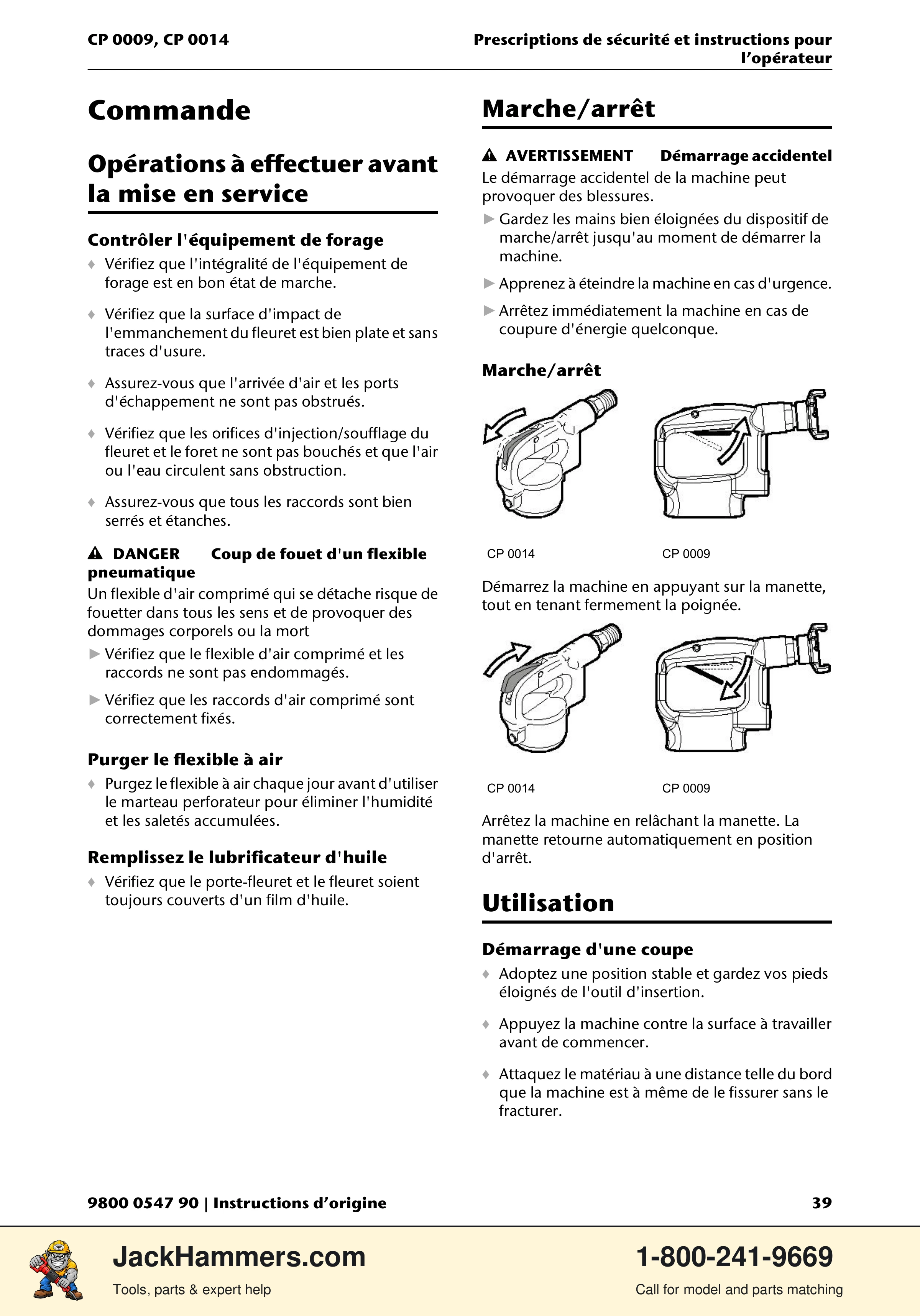 Chicago Pneumatic 0009 Series / 0014 Series PDF page 39 of 260
