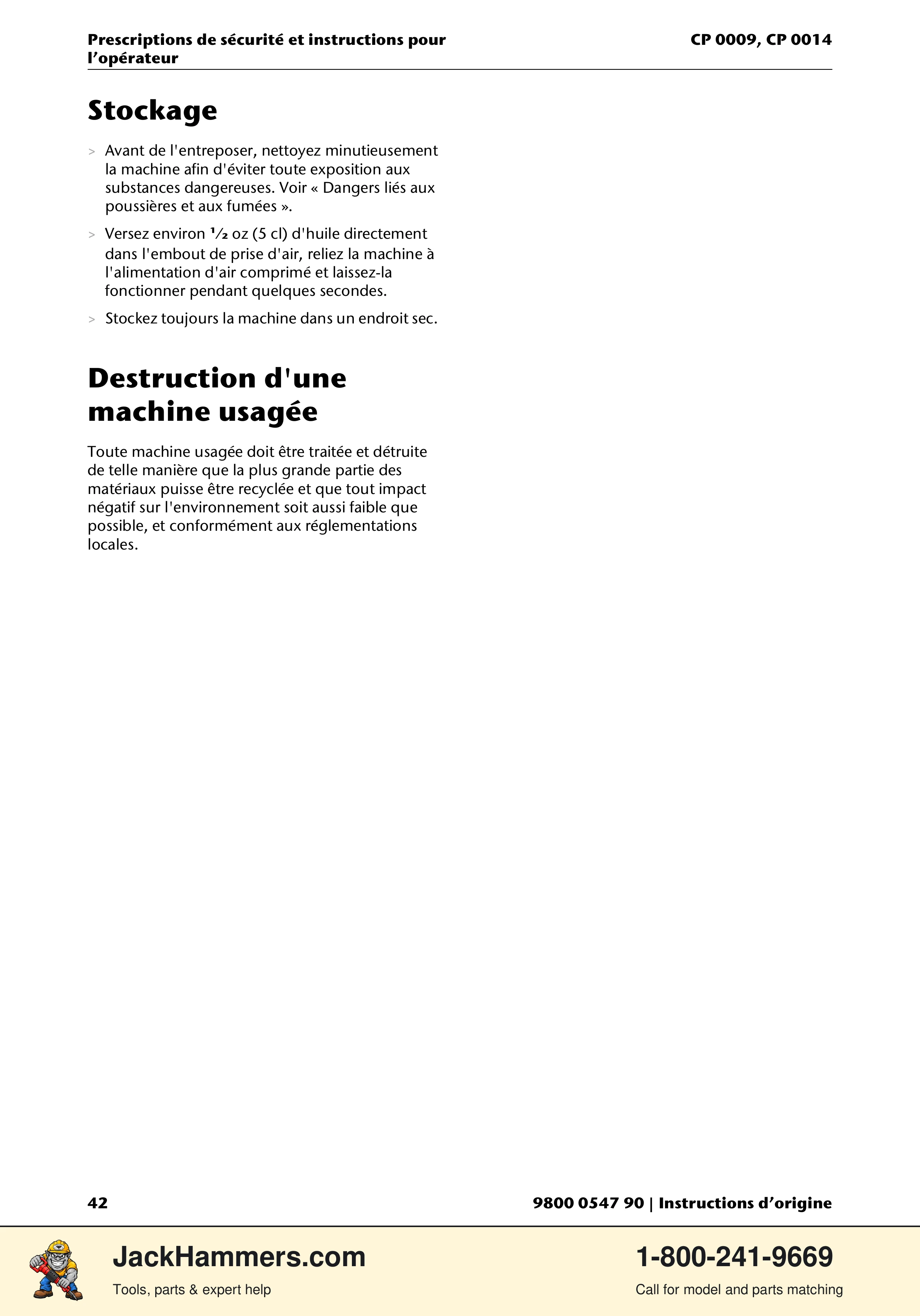 Chicago Pneumatic 0009 Series / 0014 Series PDF page 42 of 260
