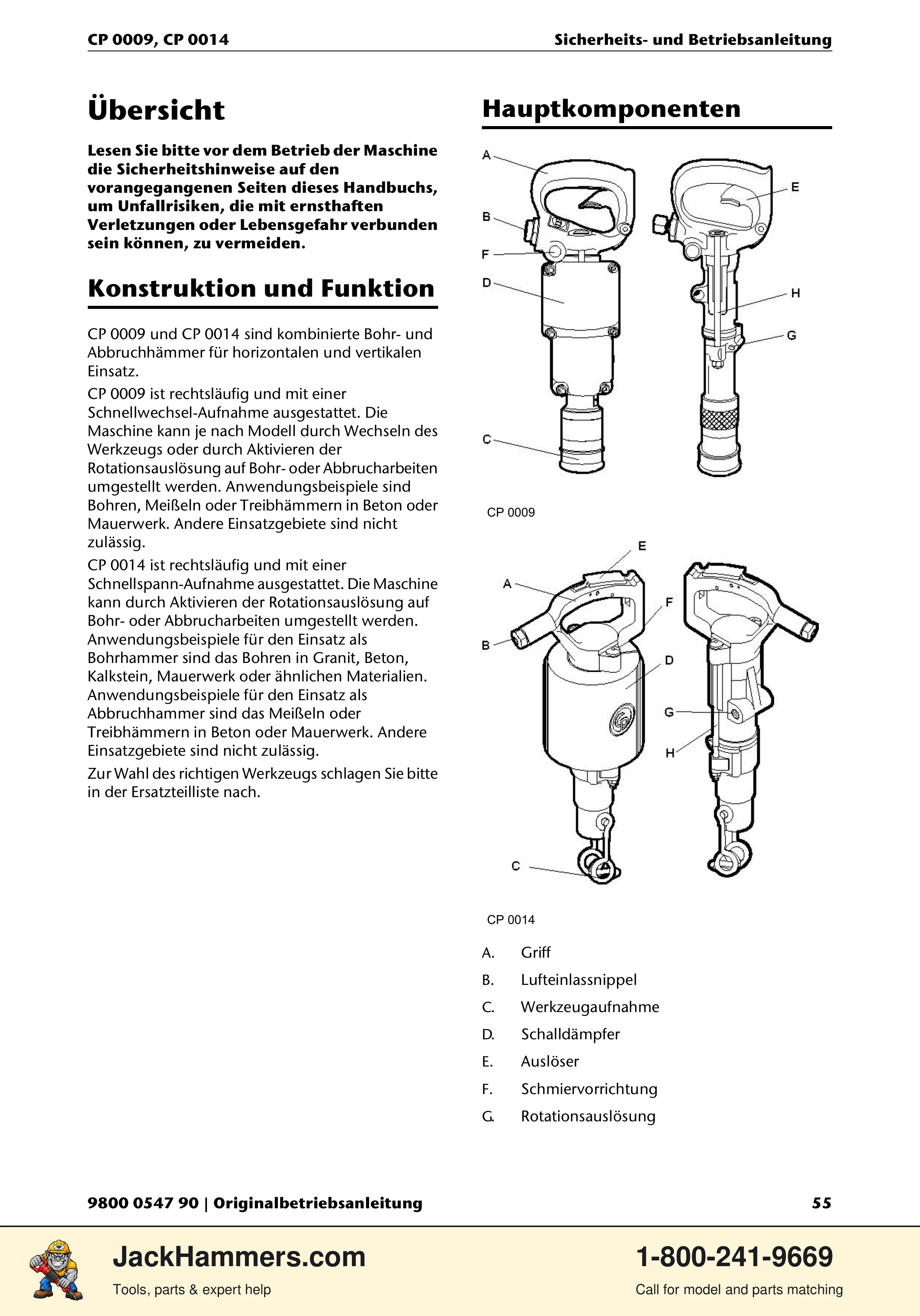 Chicago Pneumatic 0009 Series / 0014 Series PDF page 55 of 260