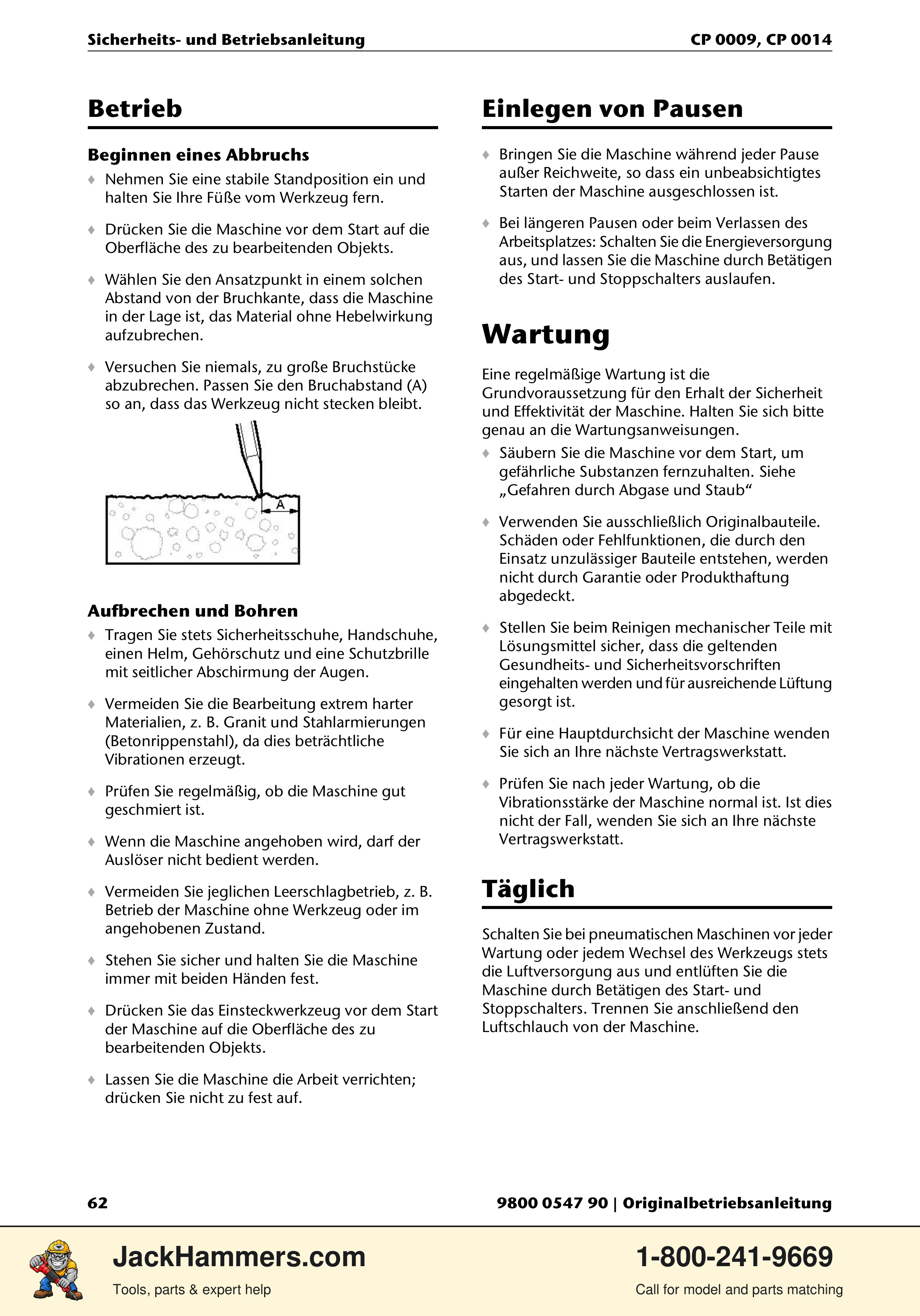 Chicago Pneumatic 0009 Series / 0014 Series PDF page 62 of 260