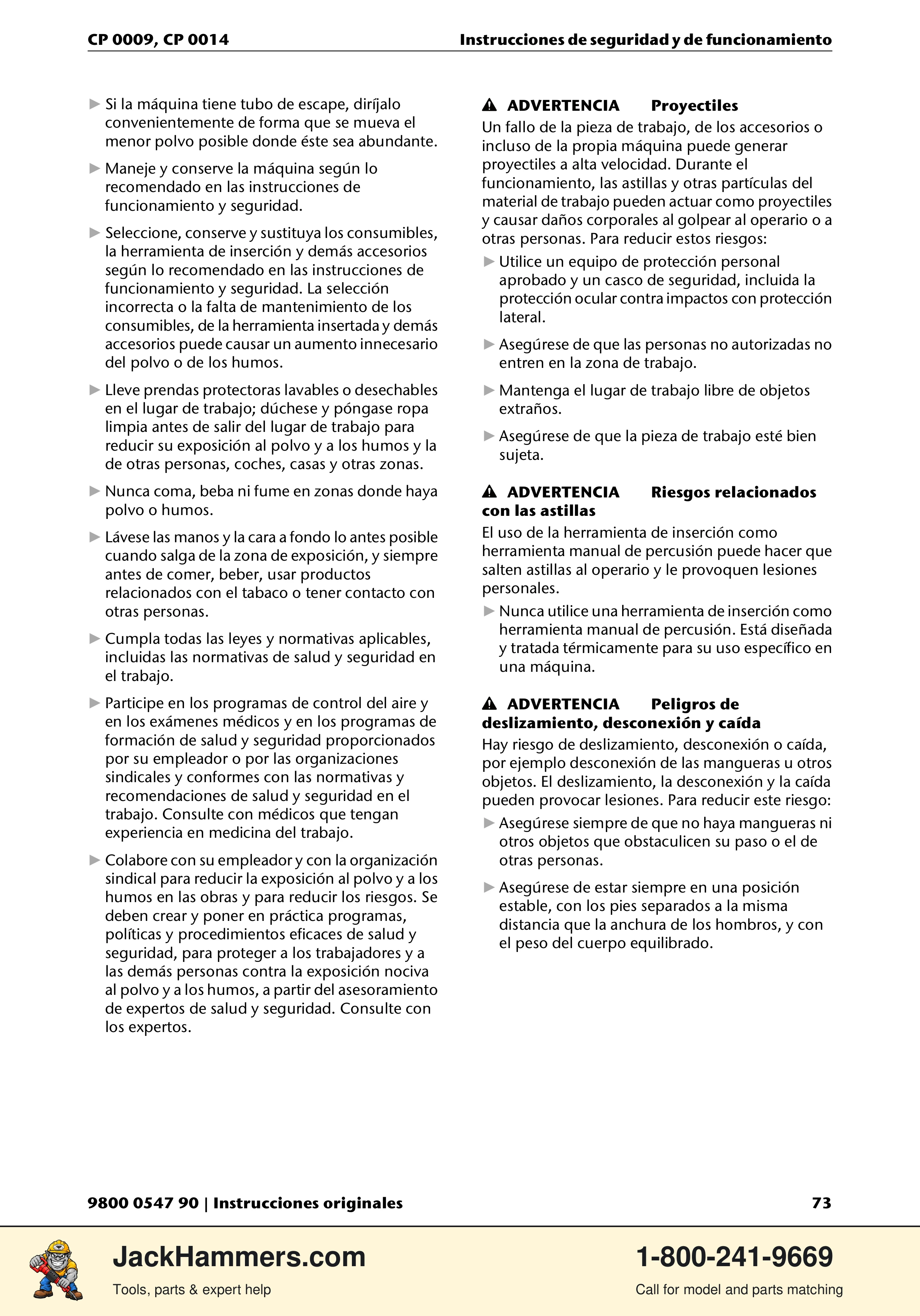 Chicago Pneumatic 0009 Series / 0014 Series PDF page 73 of 260