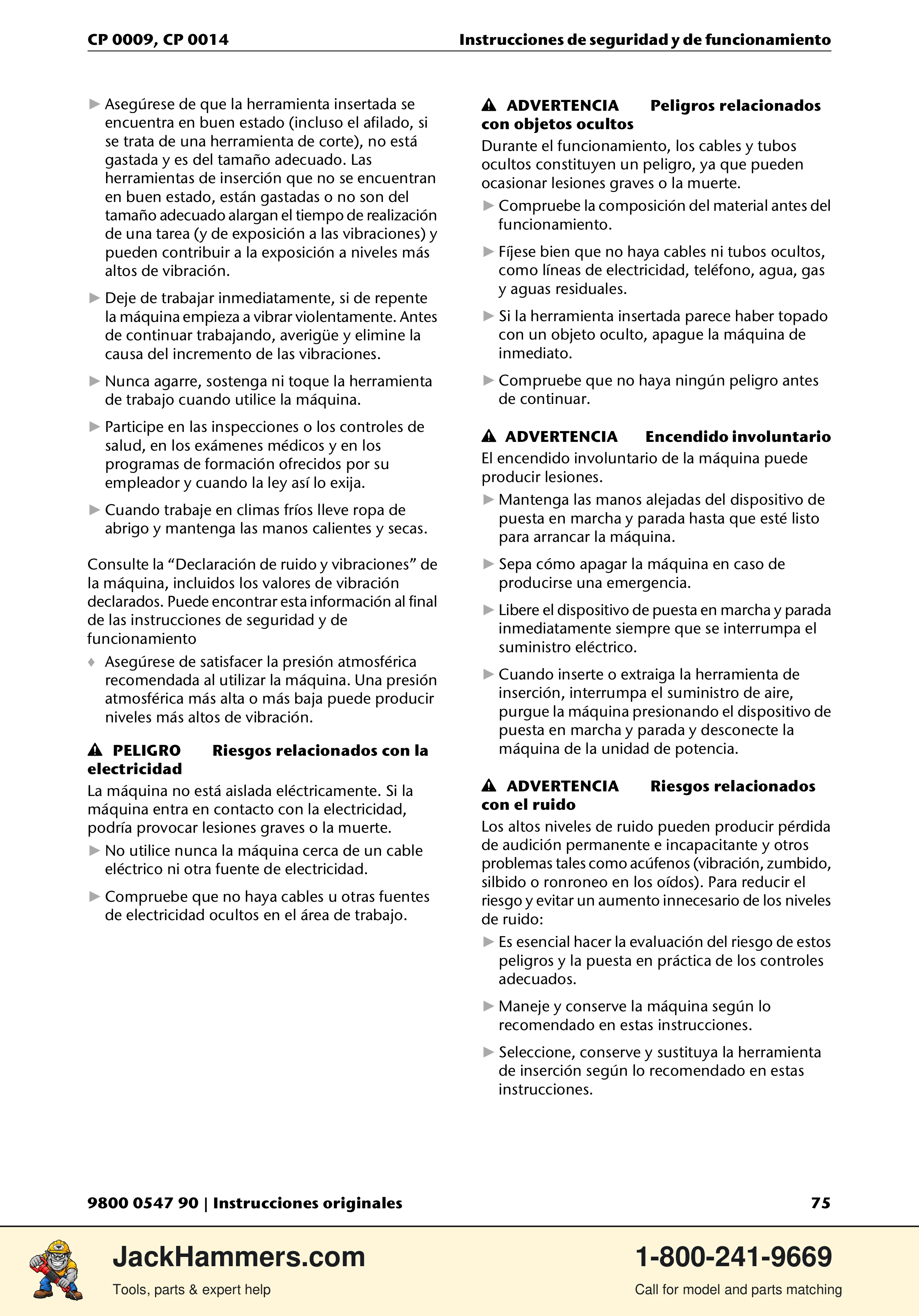 Chicago Pneumatic 0009 Series / 0014 Series PDF page 75 of 260