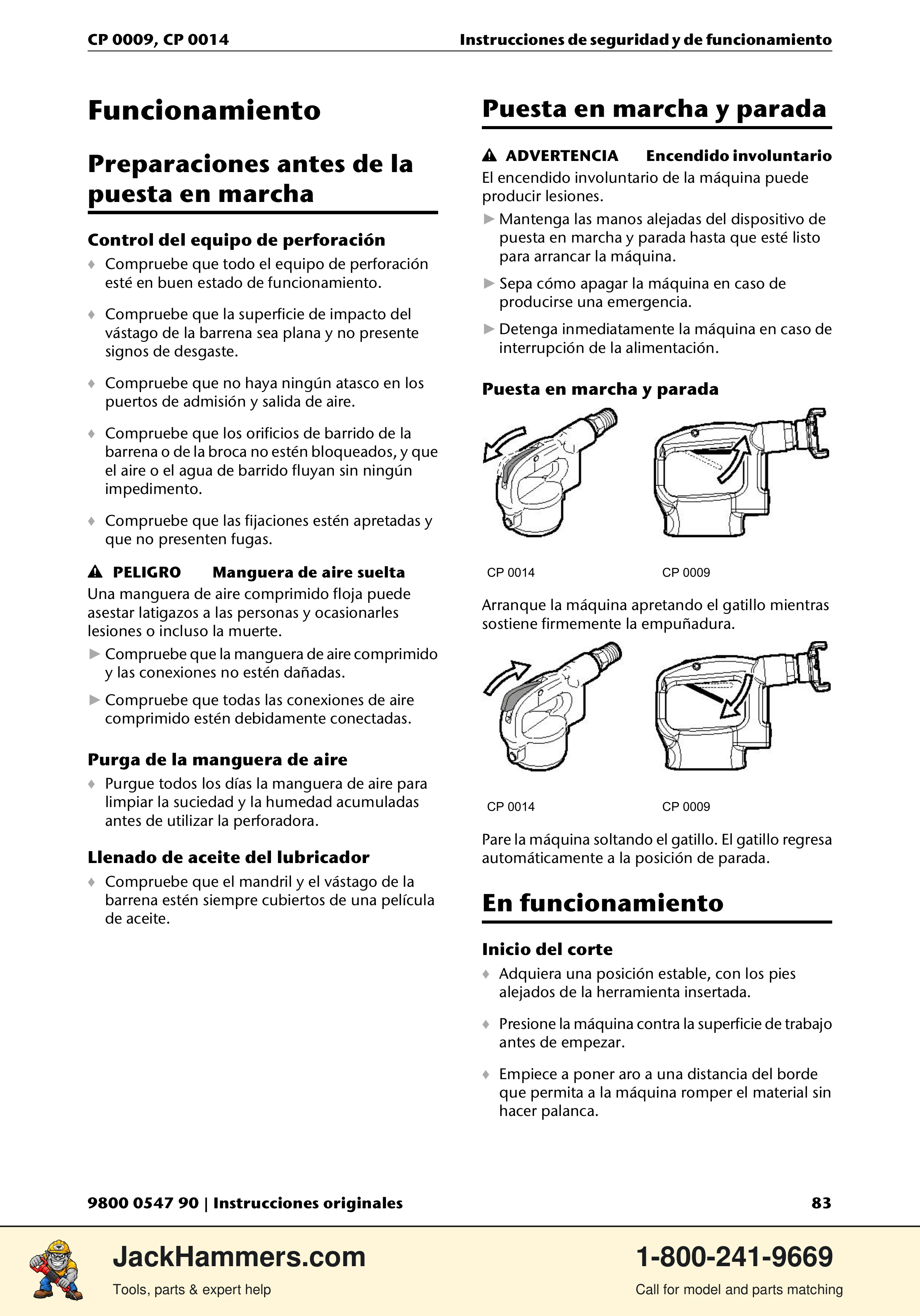 Chicago Pneumatic 0009 Series / 0014 Series PDF page 83 of 260