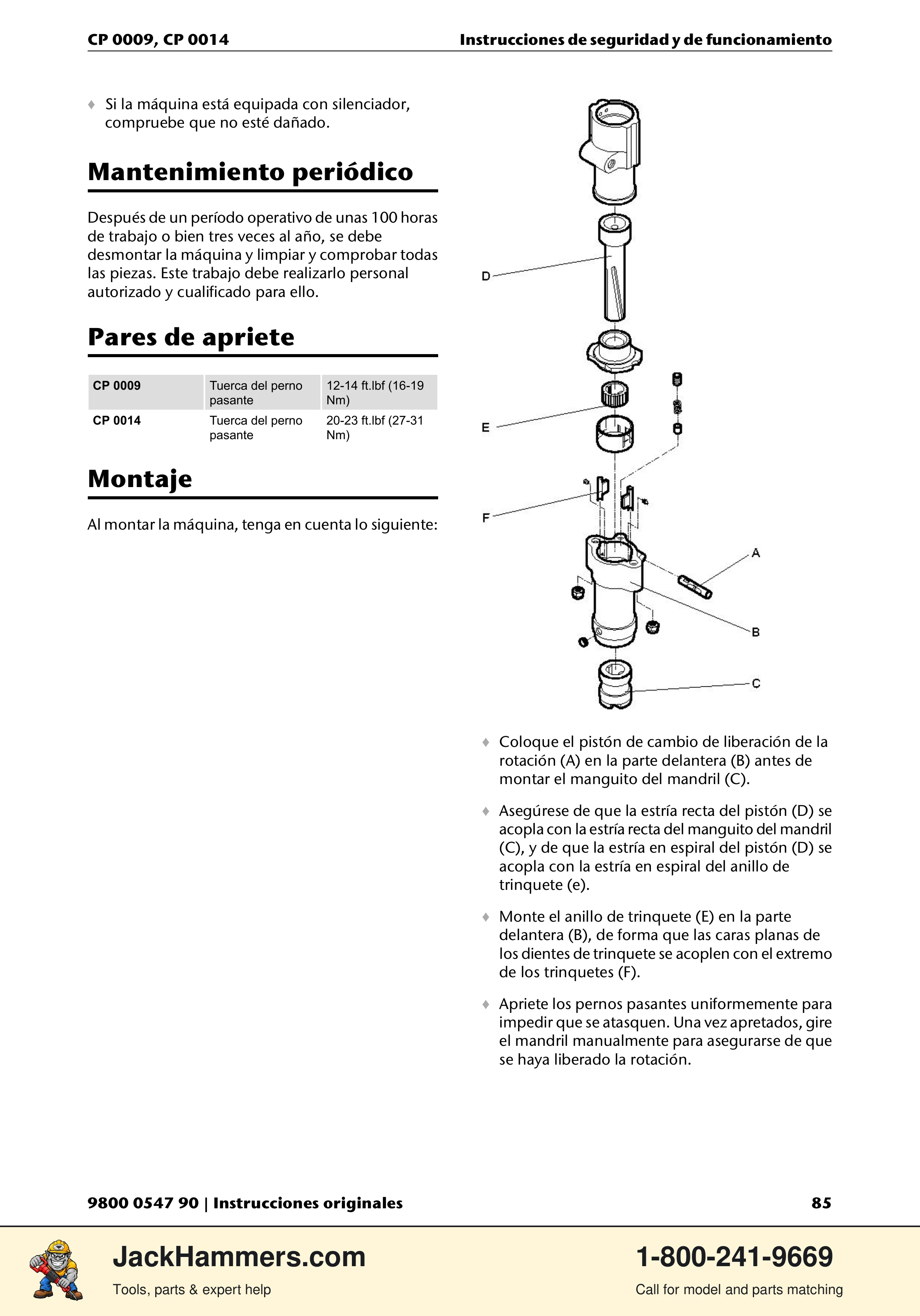 Chicago Pneumatic 0009 Series / 0014 Series PDF page 85 of 260