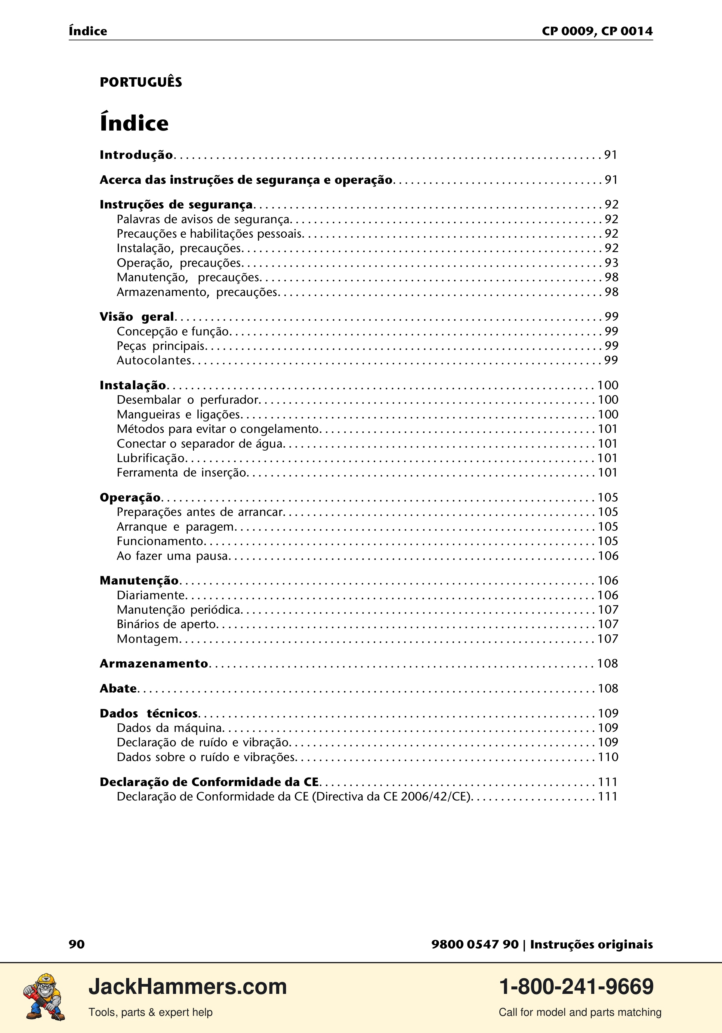 Chicago Pneumatic 0009 Series / 0014 Series PDF page 90 of 260