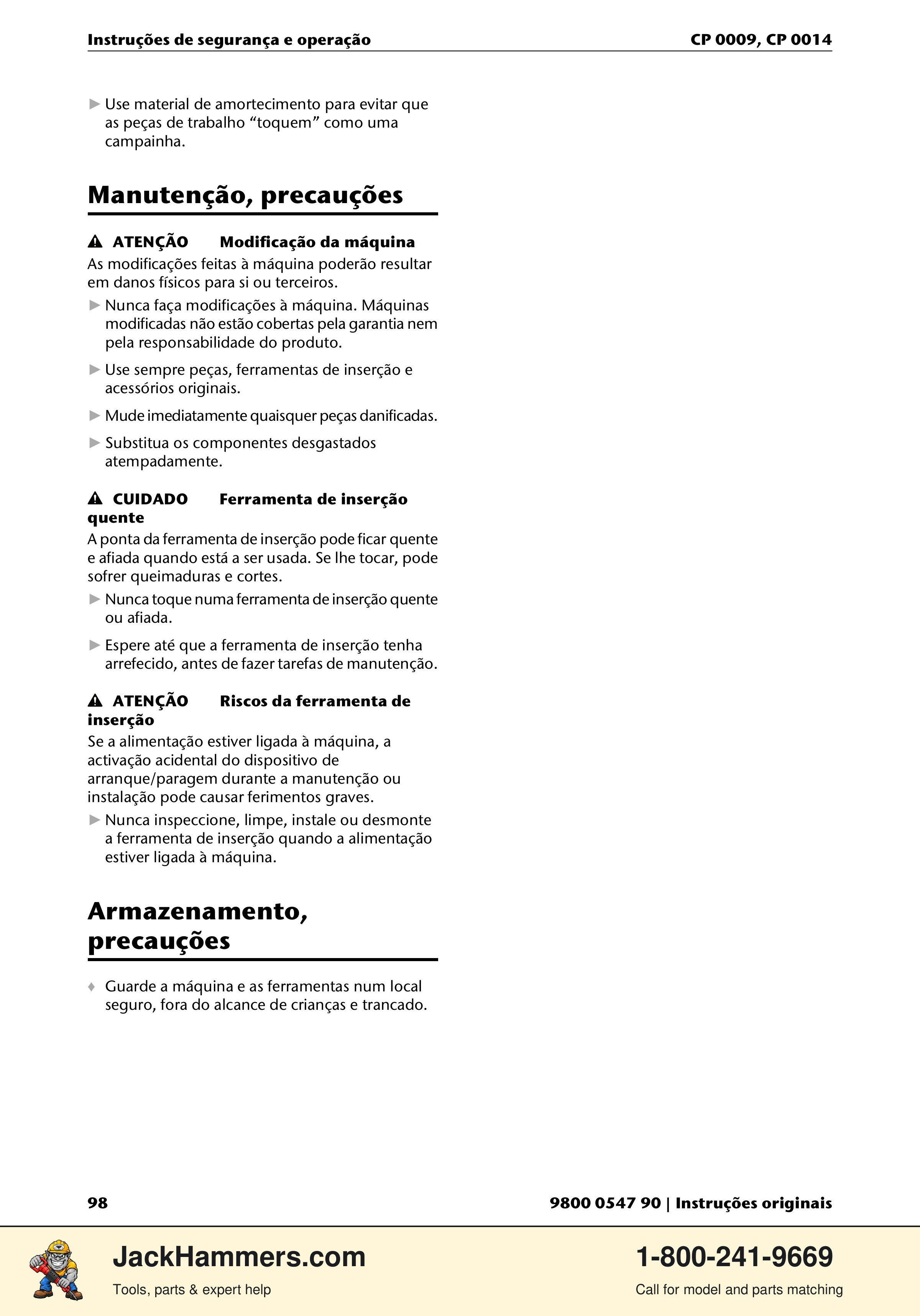 Chicago Pneumatic 0009 Series / 0014 Series PDF page 98 of 260