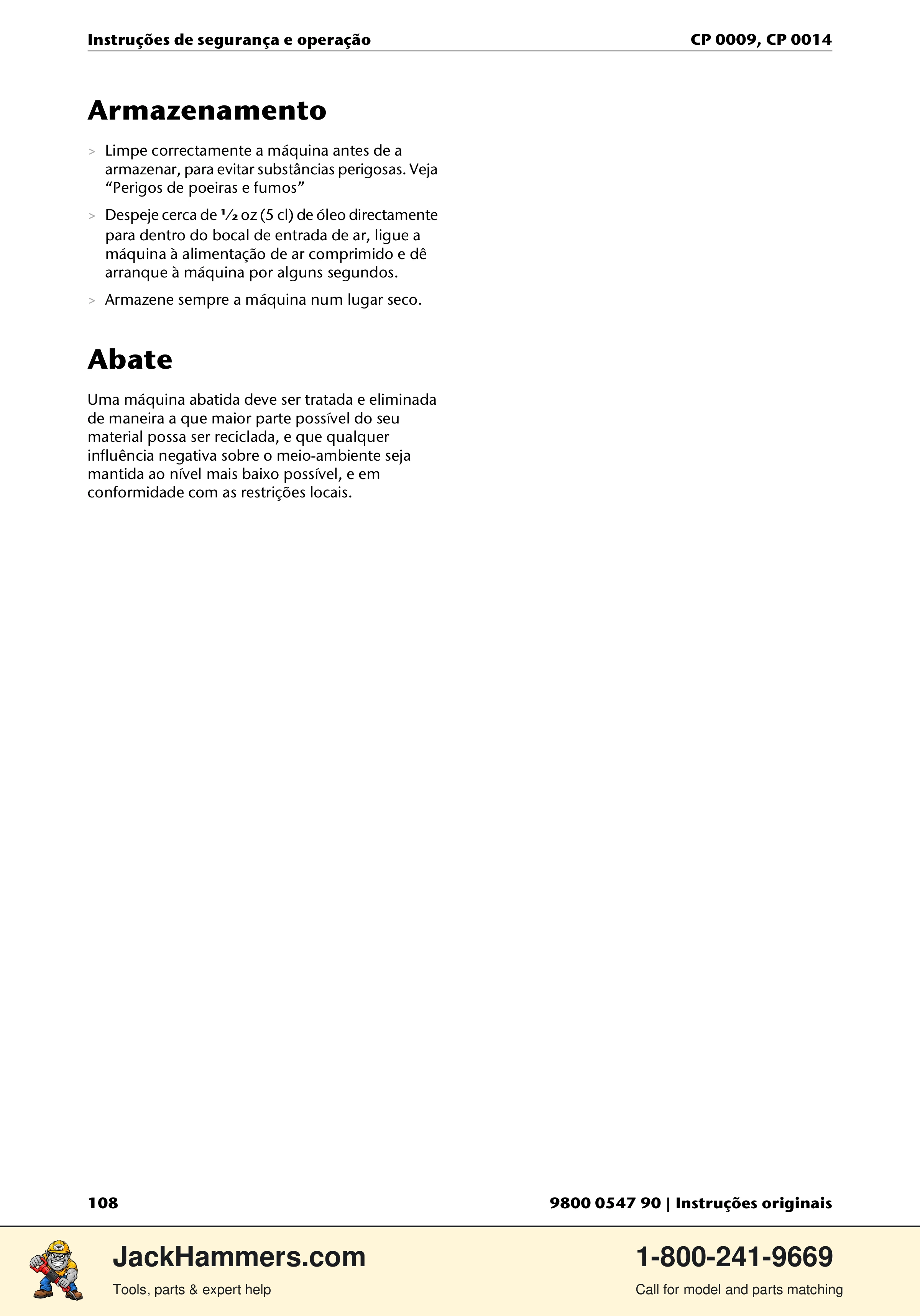 Chicago Pneumatic 0009 Series / 0014 Series PDF page 108 of 260