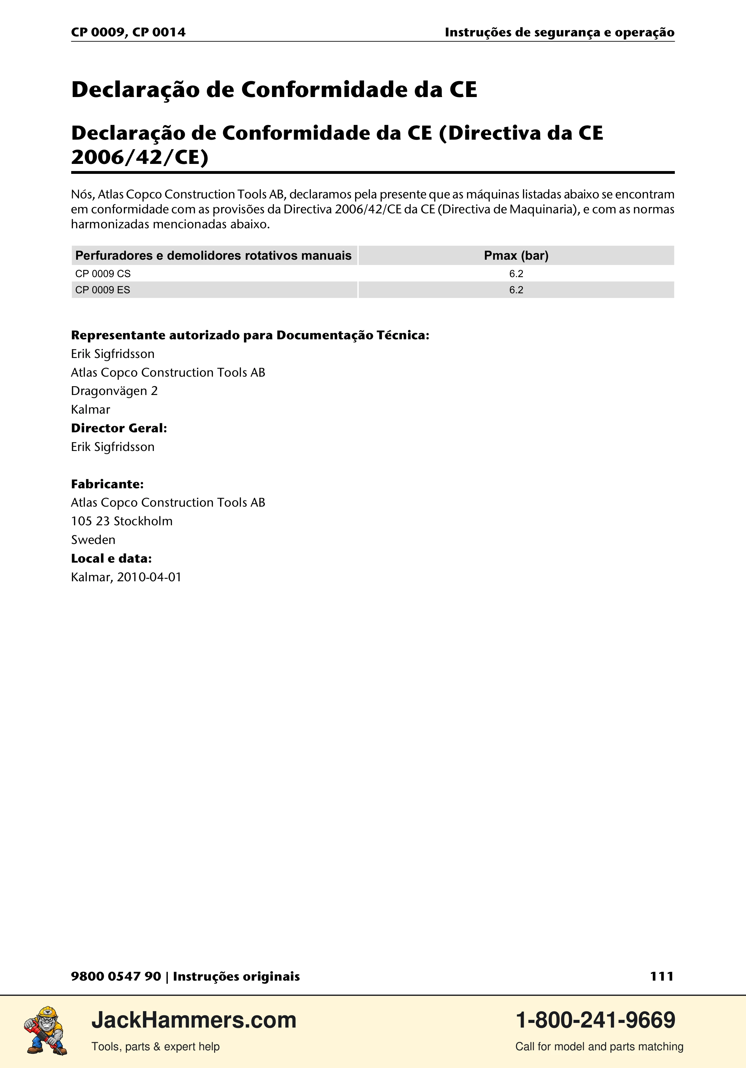 Chicago Pneumatic 0009 Series / 0014 Series PDF page 111 of 260
