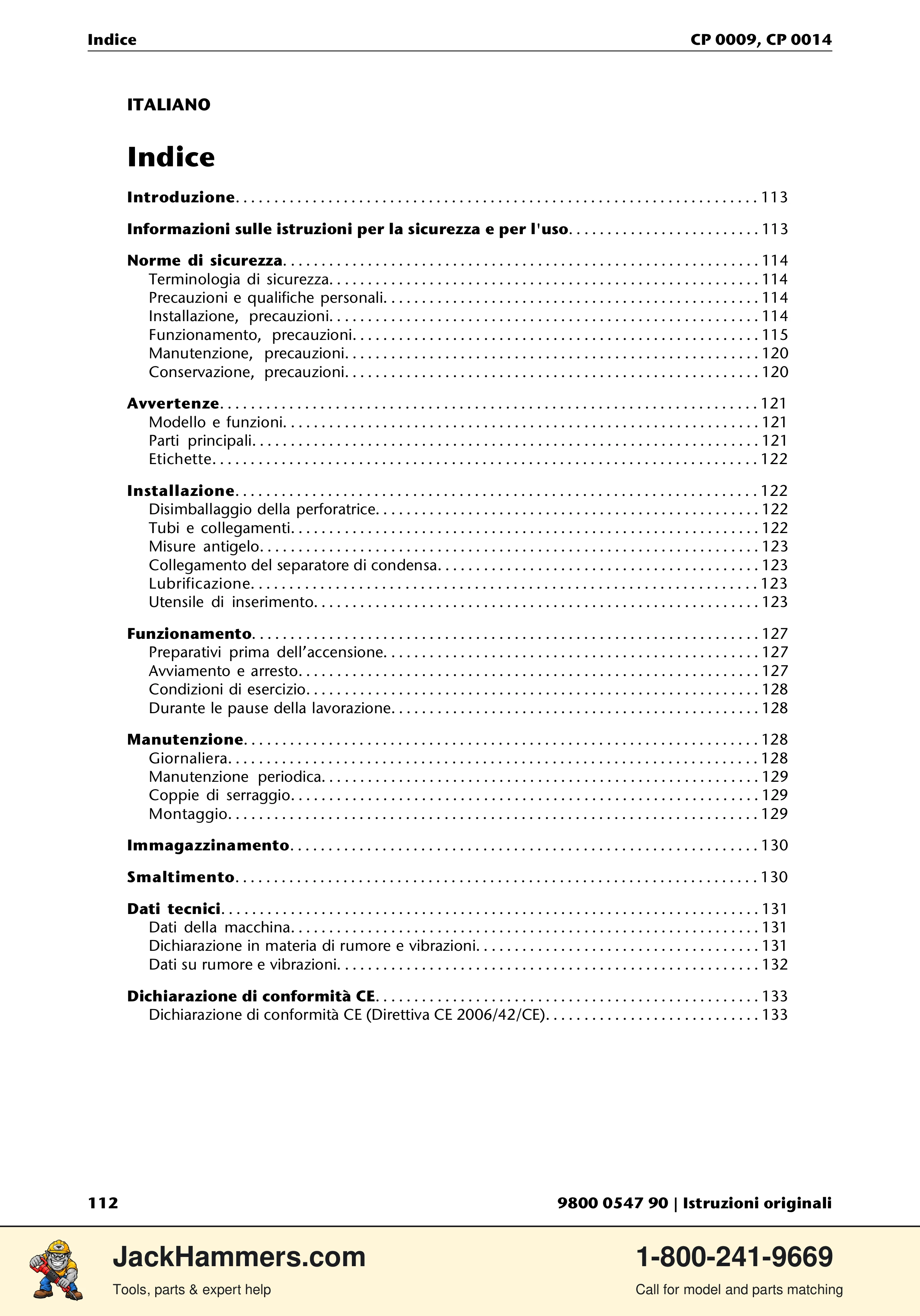 Chicago Pneumatic 0009 Series / 0014 Series PDF page 112 of 260