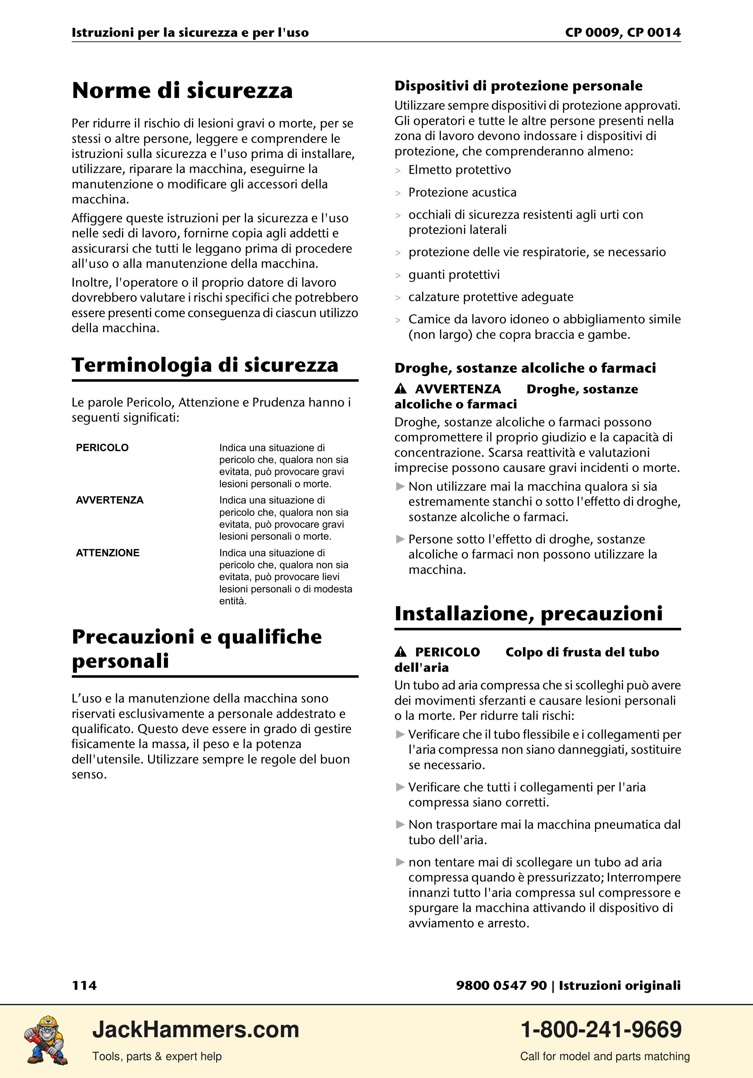 Chicago Pneumatic 0009 Series / 0014 Series PDF page 114 of 260