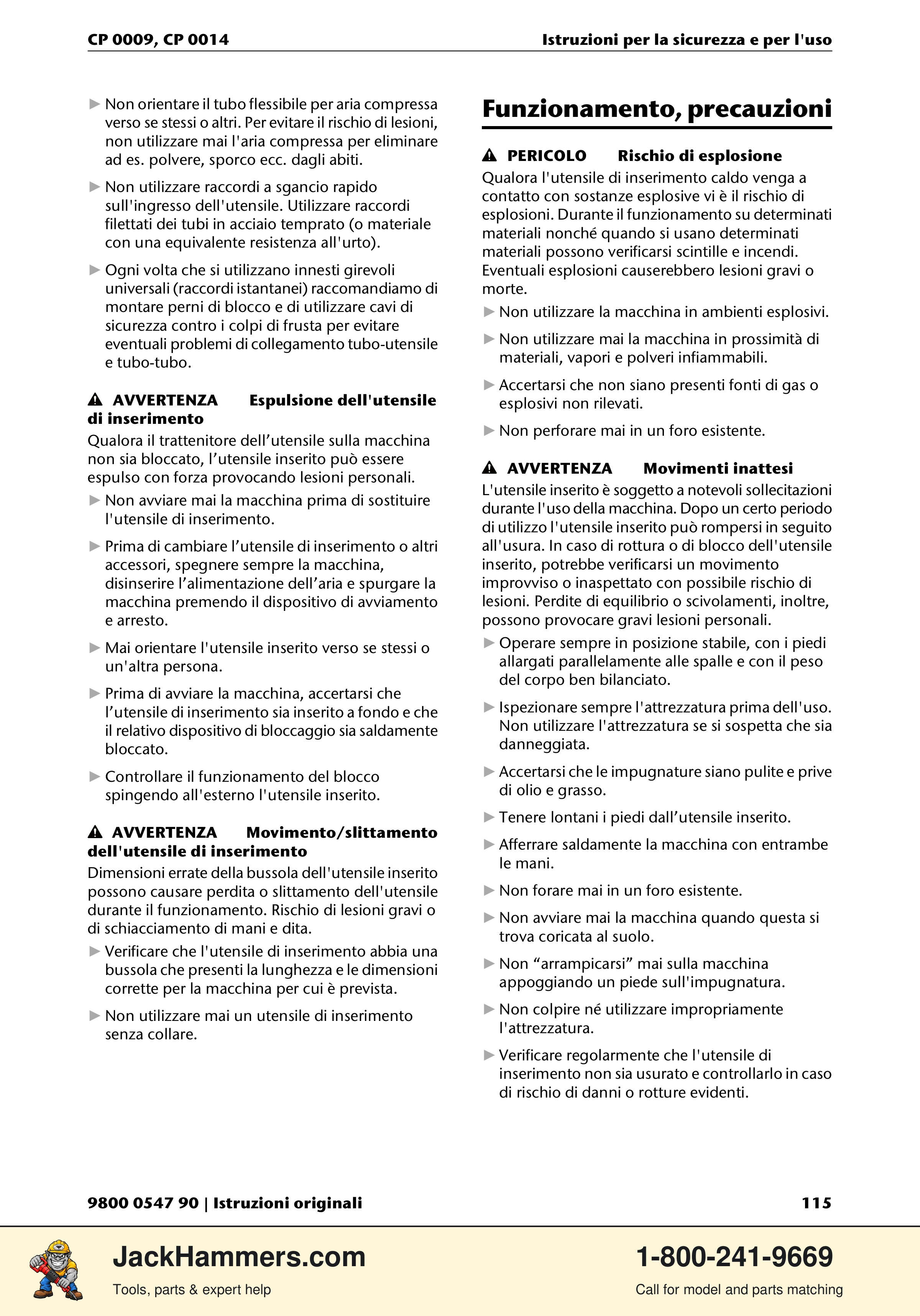 Chicago Pneumatic 0009 Series / 0014 Series PDF page 115 of 260