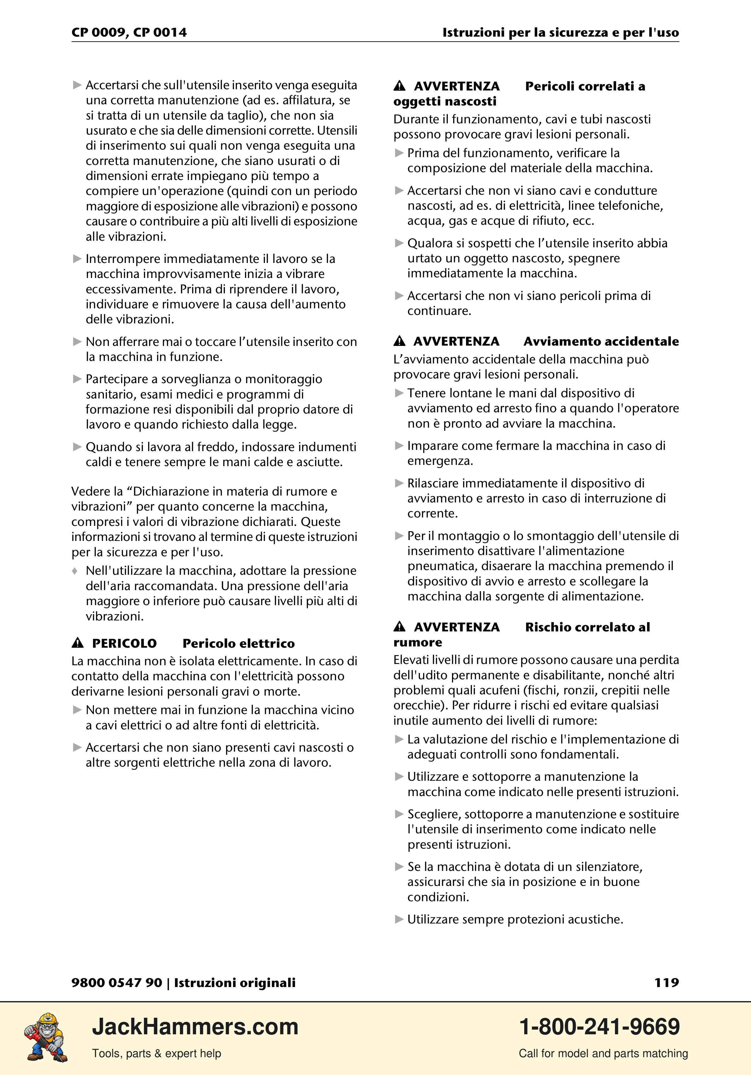 Chicago Pneumatic 0009 Series / 0014 Series PDF page 119 of 260