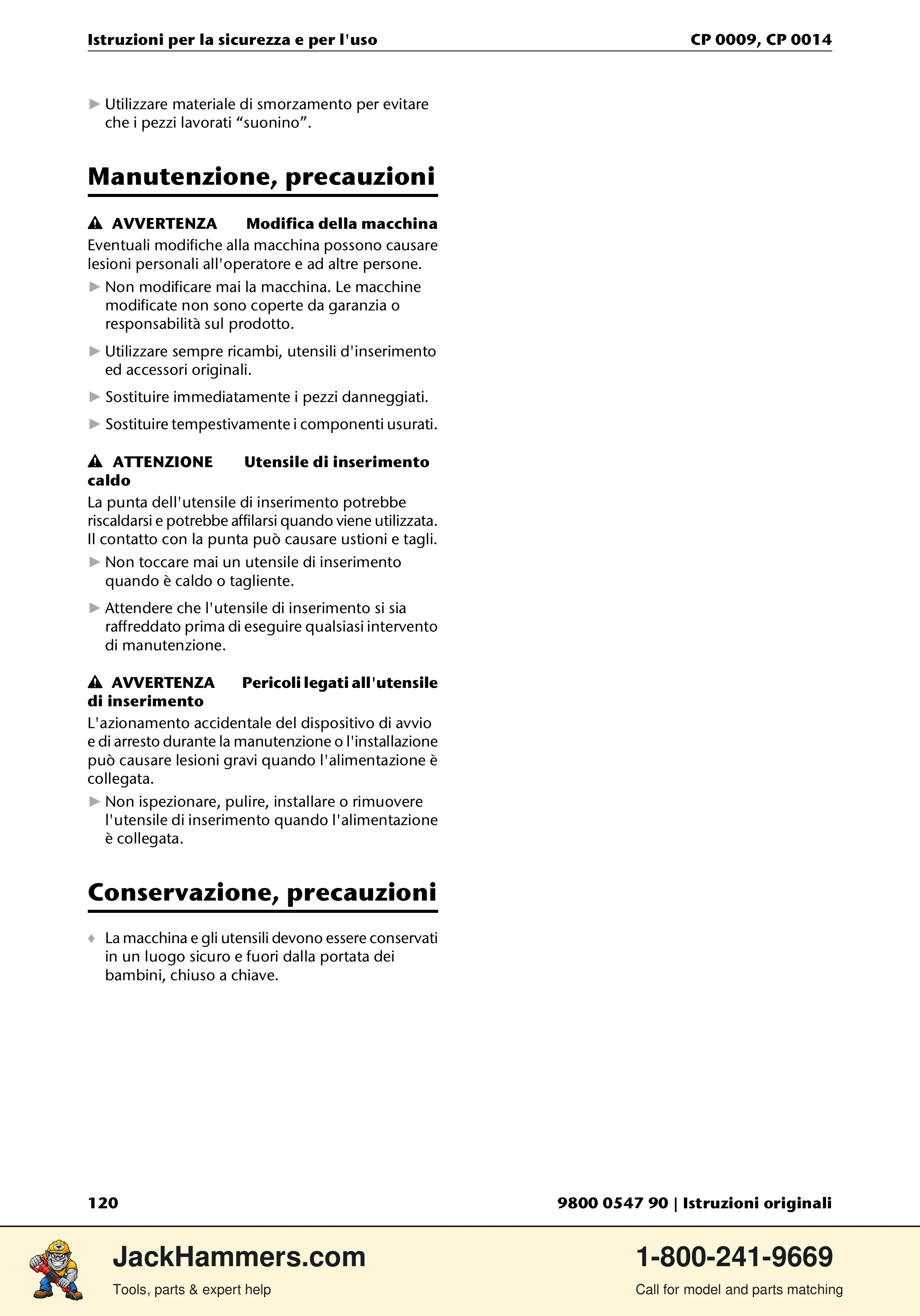 Chicago Pneumatic 0009 Series / 0014 Series PDF page 120 of 260