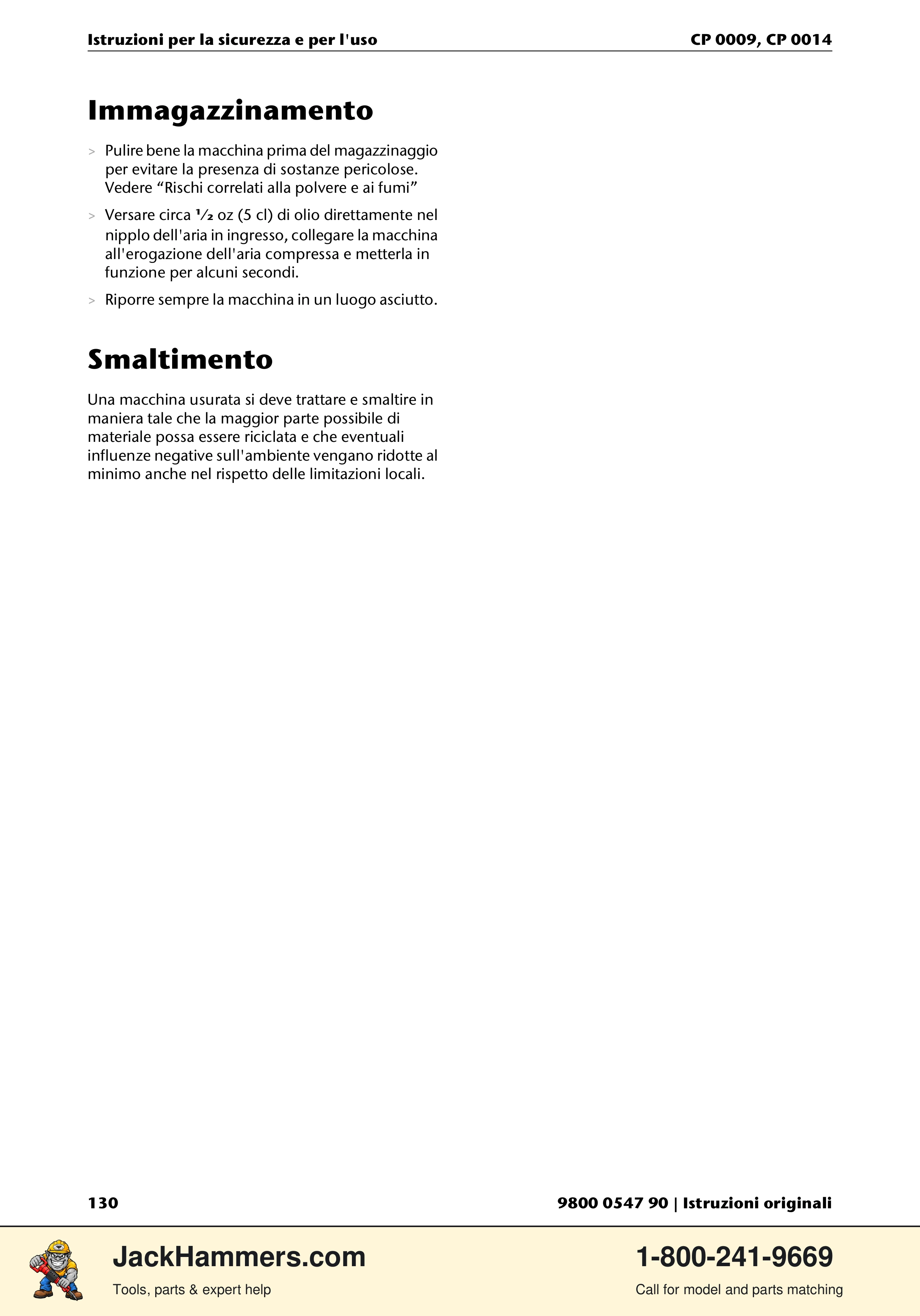 Chicago Pneumatic 0009 Series / 0014 Series PDF page 130 of 260