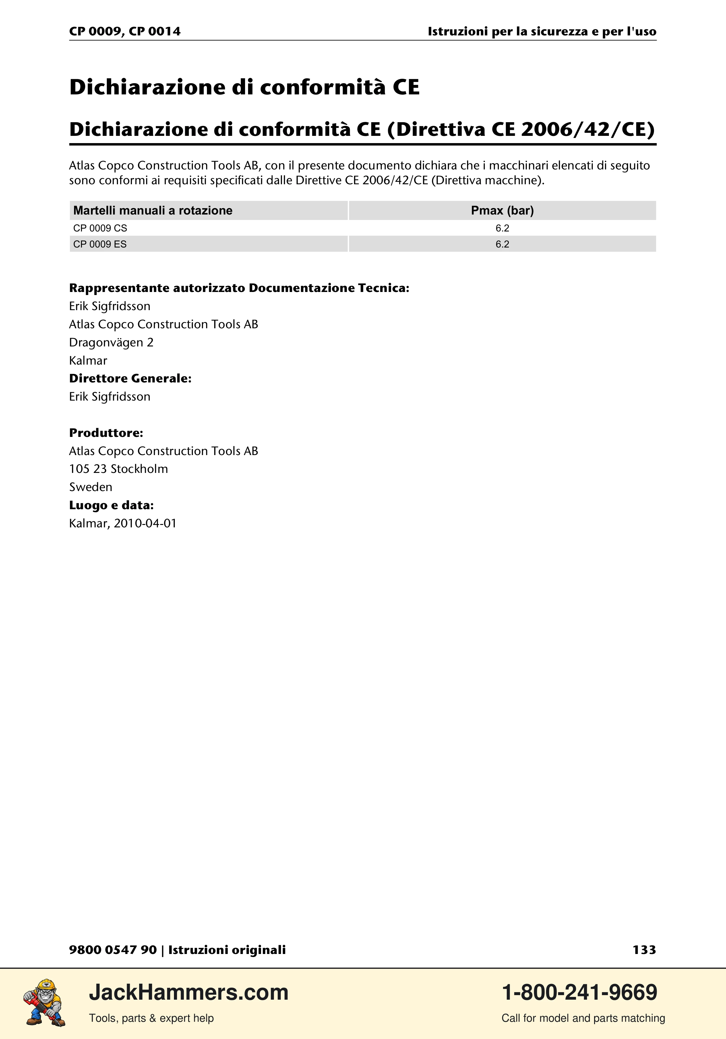 Chicago Pneumatic 0009 Series / 0014 Series PDF page 133 of 260