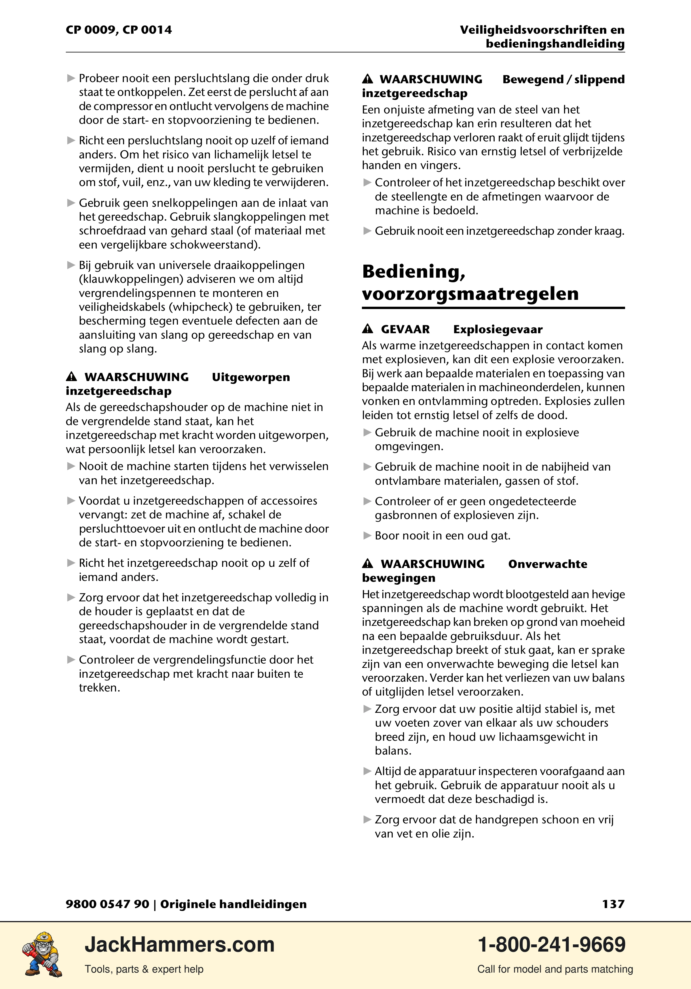 Chicago Pneumatic 0009 Series / 0014 Series PDF page 137 of 260