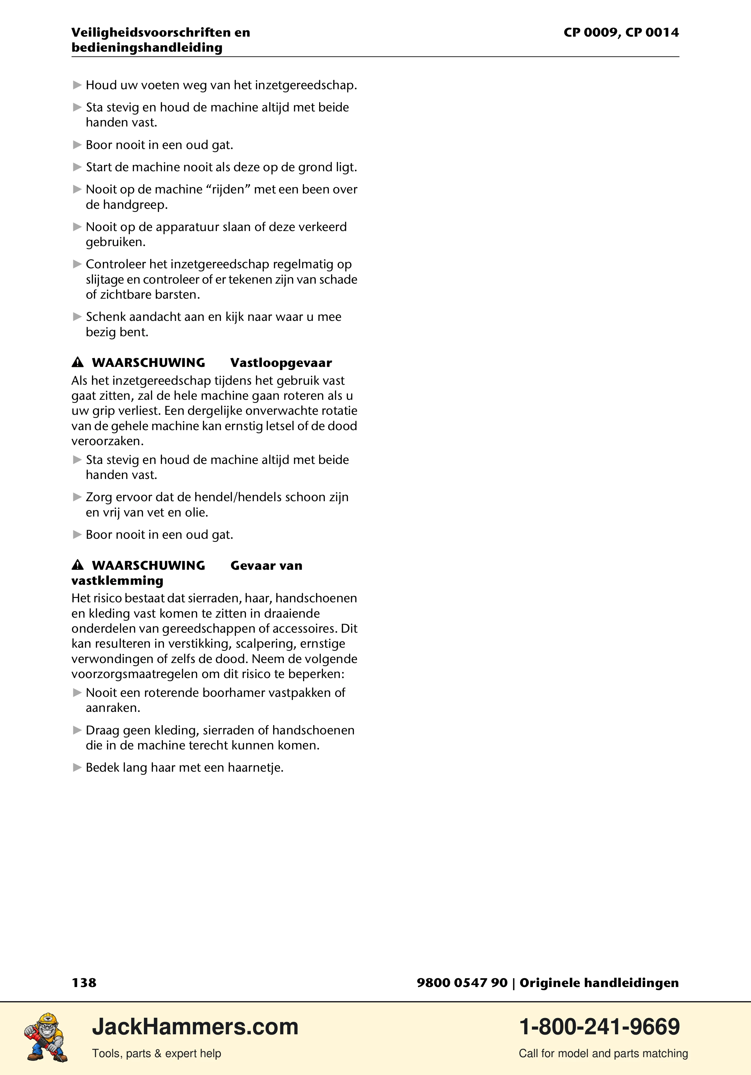 Chicago Pneumatic 0009 Series / 0014 Series PDF page 138 of 260