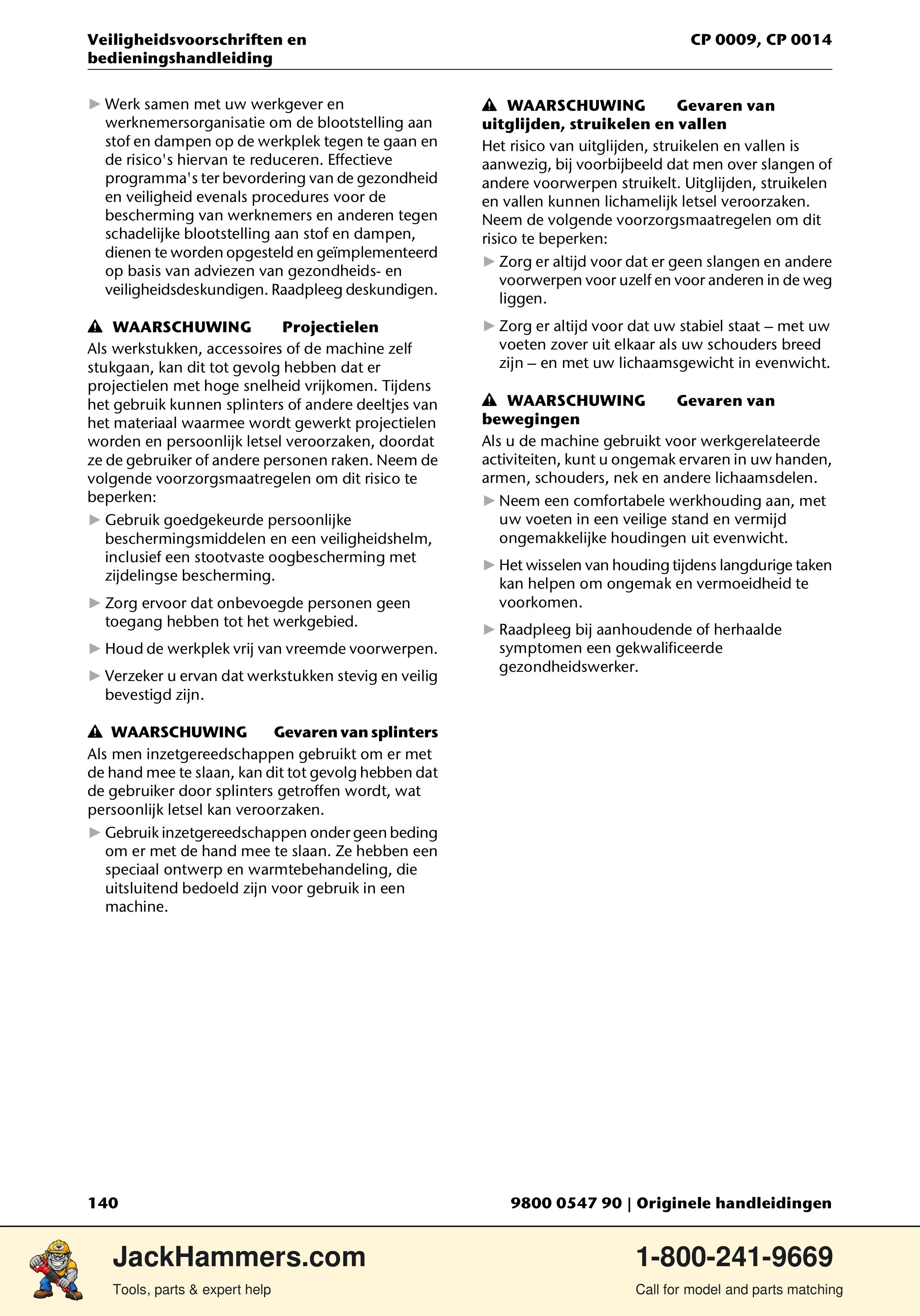 Chicago Pneumatic 0009 Series / 0014 Series PDF page 140 of 260