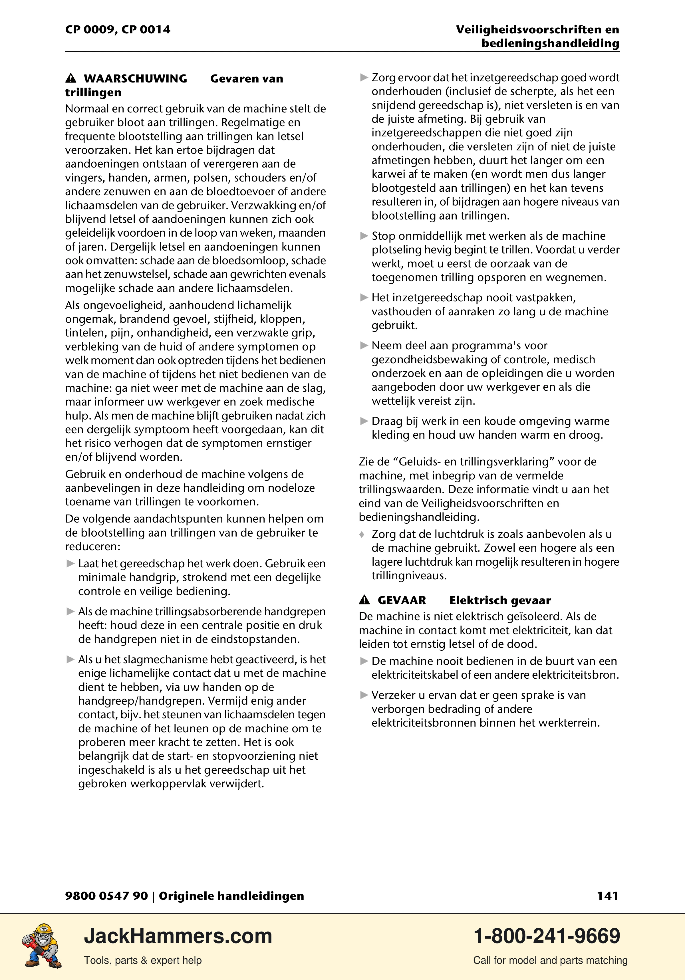 Chicago Pneumatic 0009 Series / 0014 Series PDF page 141 of 260