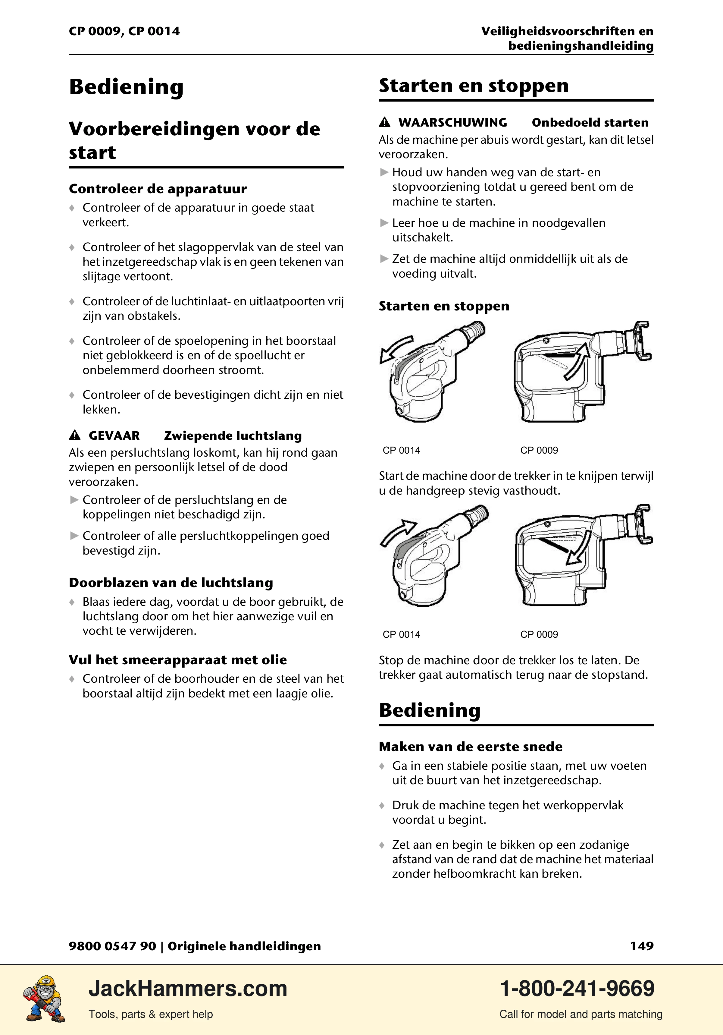 Chicago Pneumatic 0009 Series / 0014 Series PDF page 149 of 260