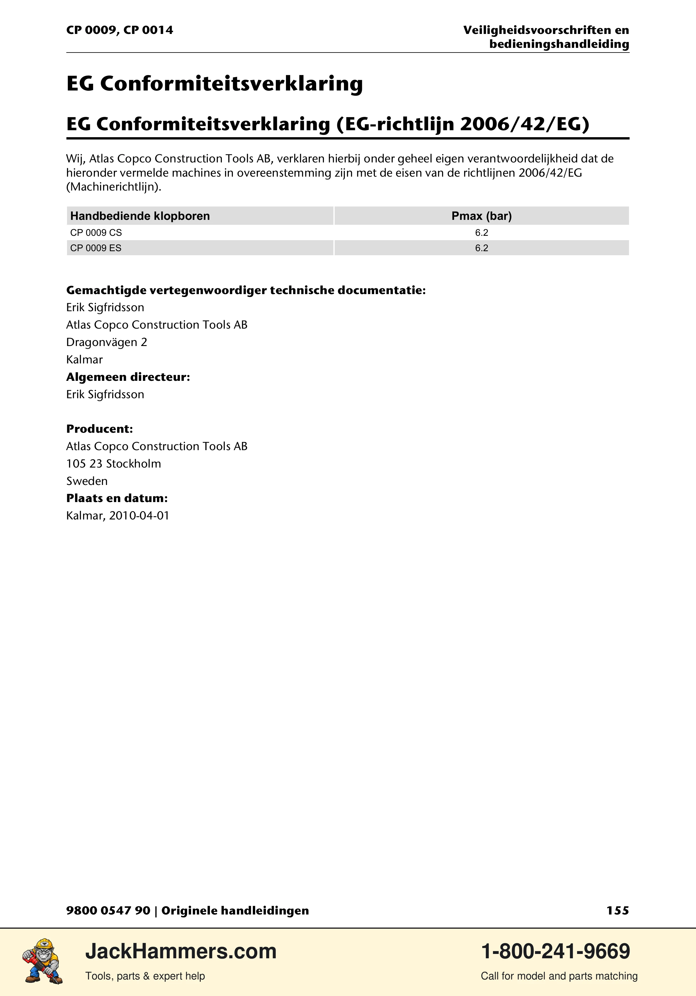 Chicago Pneumatic 0009 Series / 0014 Series PDF page 155 of 260