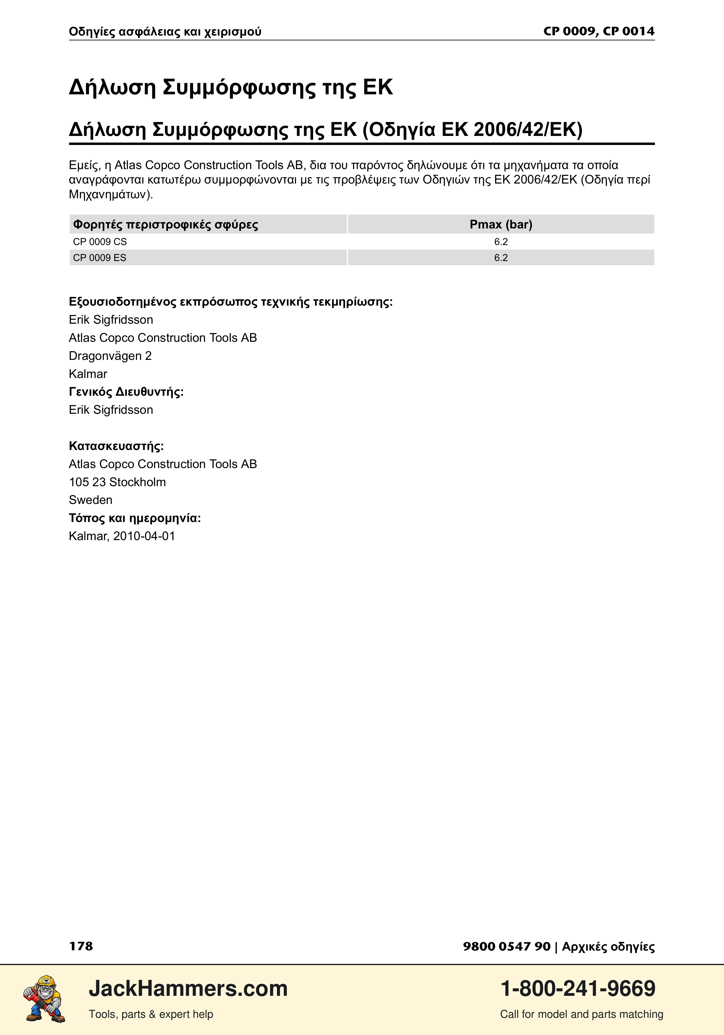 Chicago Pneumatic 0009 Series / 0014 Series PDF page 178 of 260